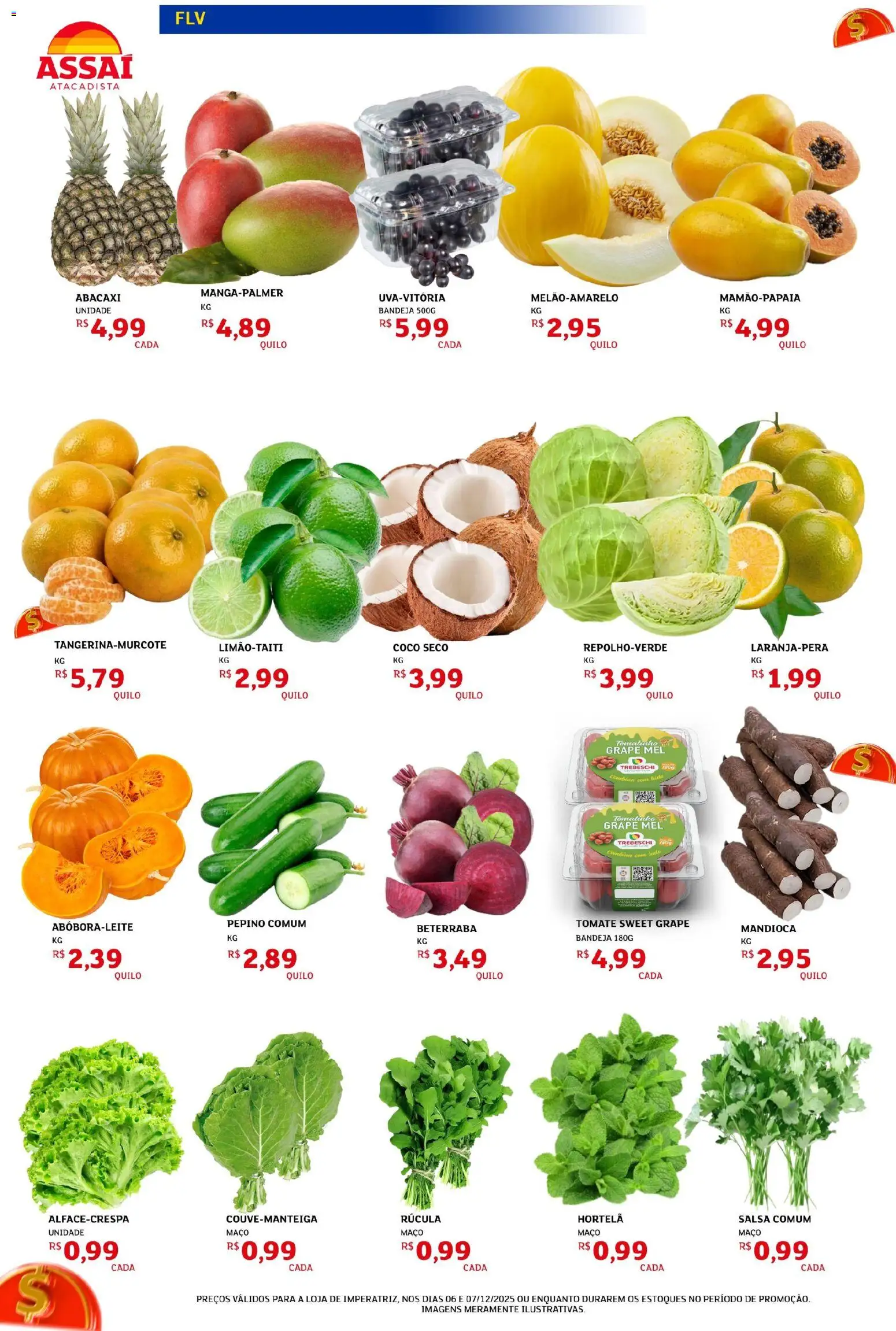 Assaí Atacadista Folheto - válido de 06.12.2025 | Página: 2 | Produtos: Beterraba, Rúcula, Mel, Bandeja