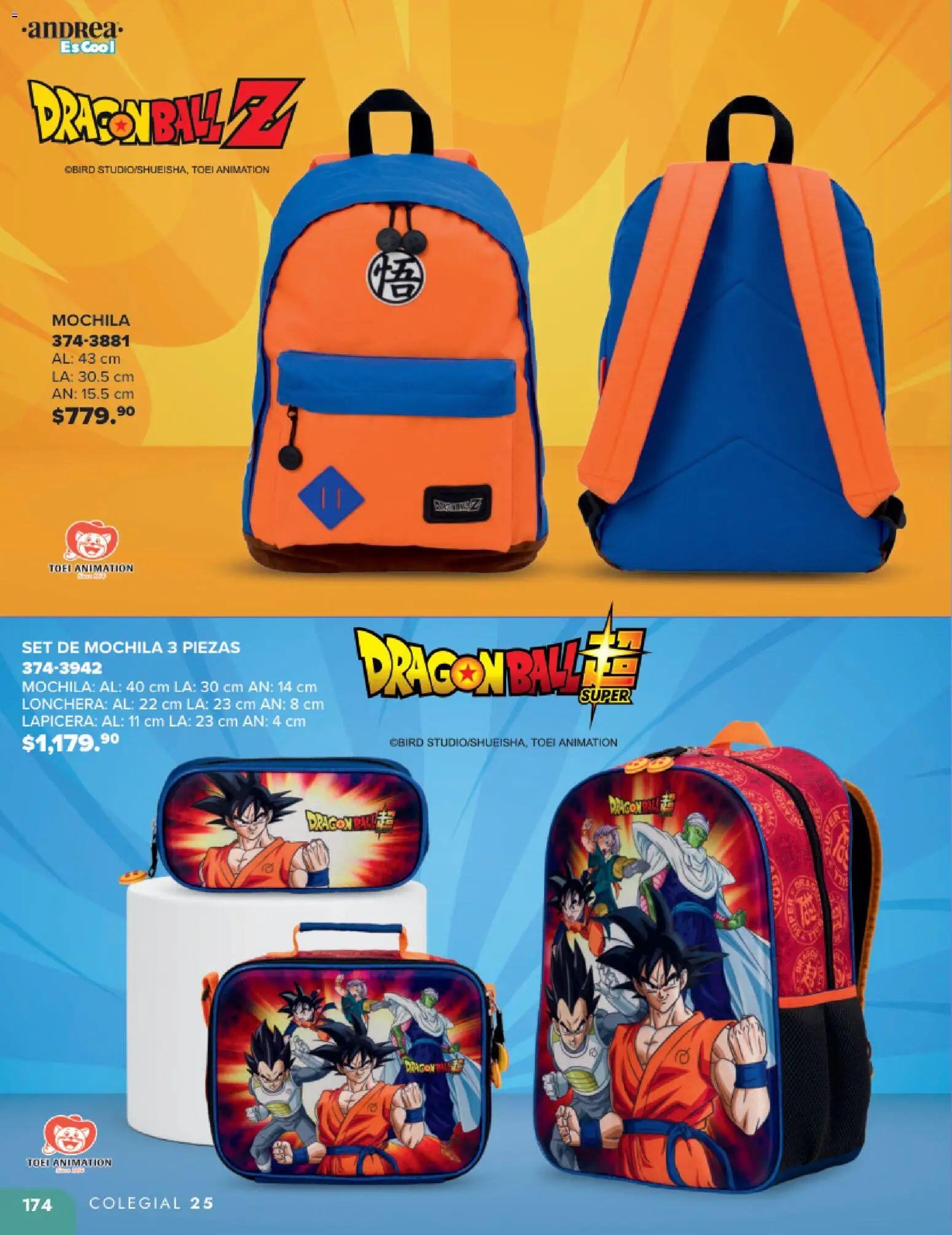 Nuevas ofertas de Andrea válidas en toda la República Mexicana desde el 25.05.2025. ¡Encuentra las mejores ofertas en Andrea catálogo Colegial ! | Página: 174 | Productos: Mochila