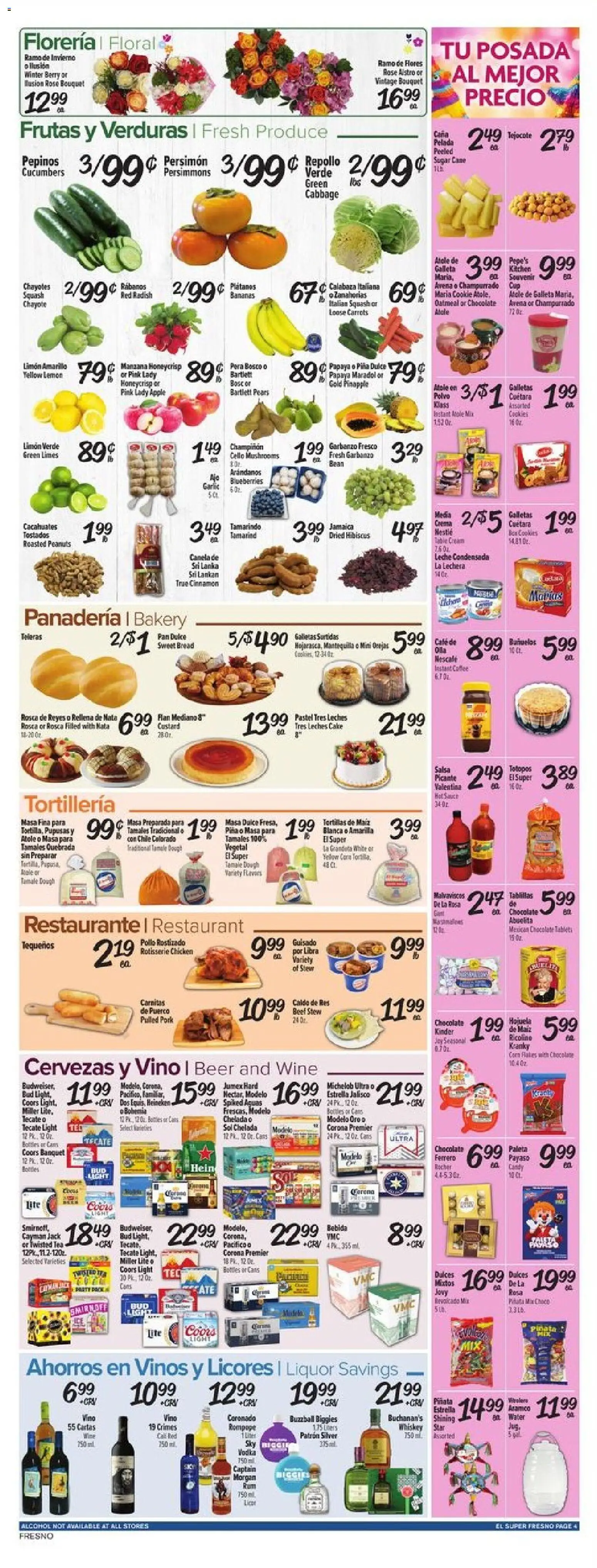 El Super Weekly Ad - CA - valid from 10.12.2025 | Page: 4 | Products: Corn, Beer, Beef, Flakes