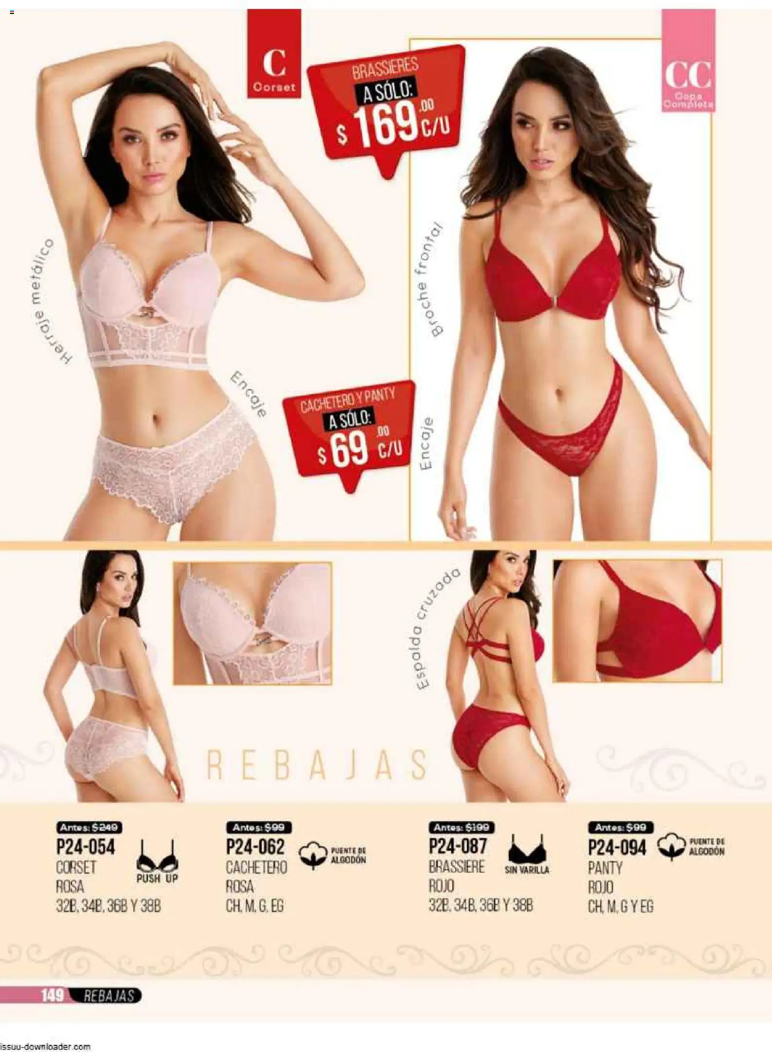 Nuevas ofertas de Cklass válidas en toda la República Mexicana desde el 31.10.2025. ¡Encuentra las mejores ofertas en Cklass catálogo Super Rebajas Ropa! | Página: 152 | Productos: Cornet, Algodón, Cachetero