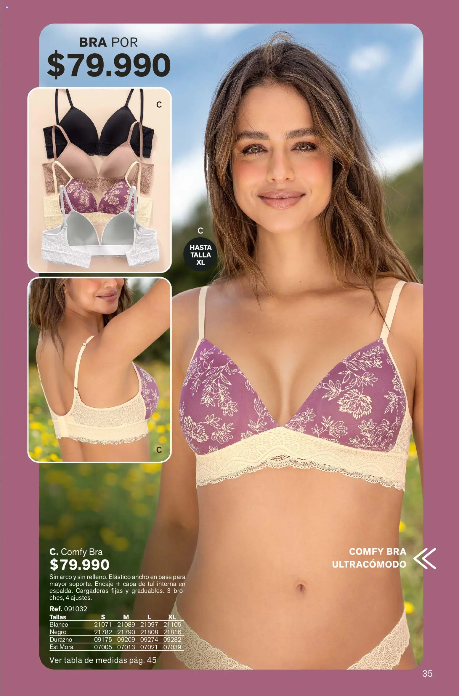 Leonisa revista - valida desde el 01.02.2026 | Página: 35 | Productos: Mora, Durazno