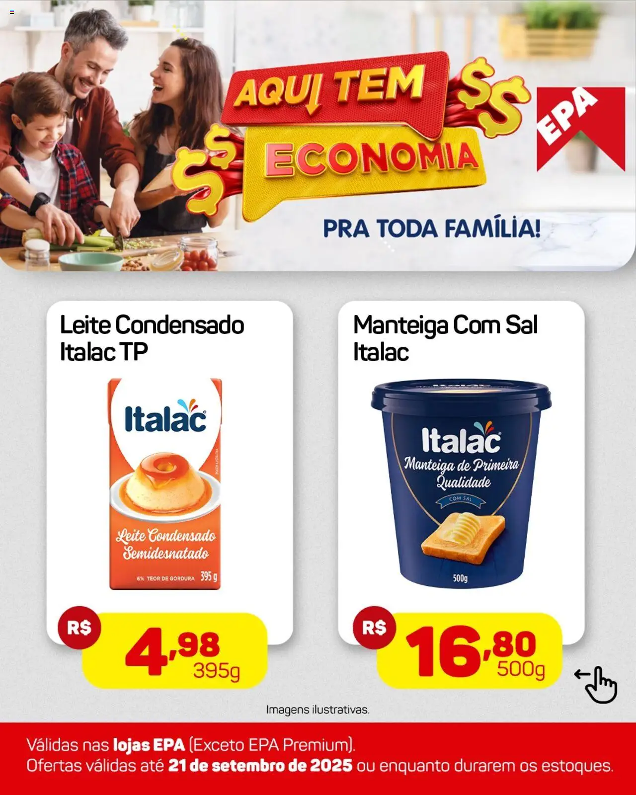 EPA Folheto - válido de 15.09.2025 | Página: 3 | Produtos: Leite, Manteiga, Sal, Leite condensado