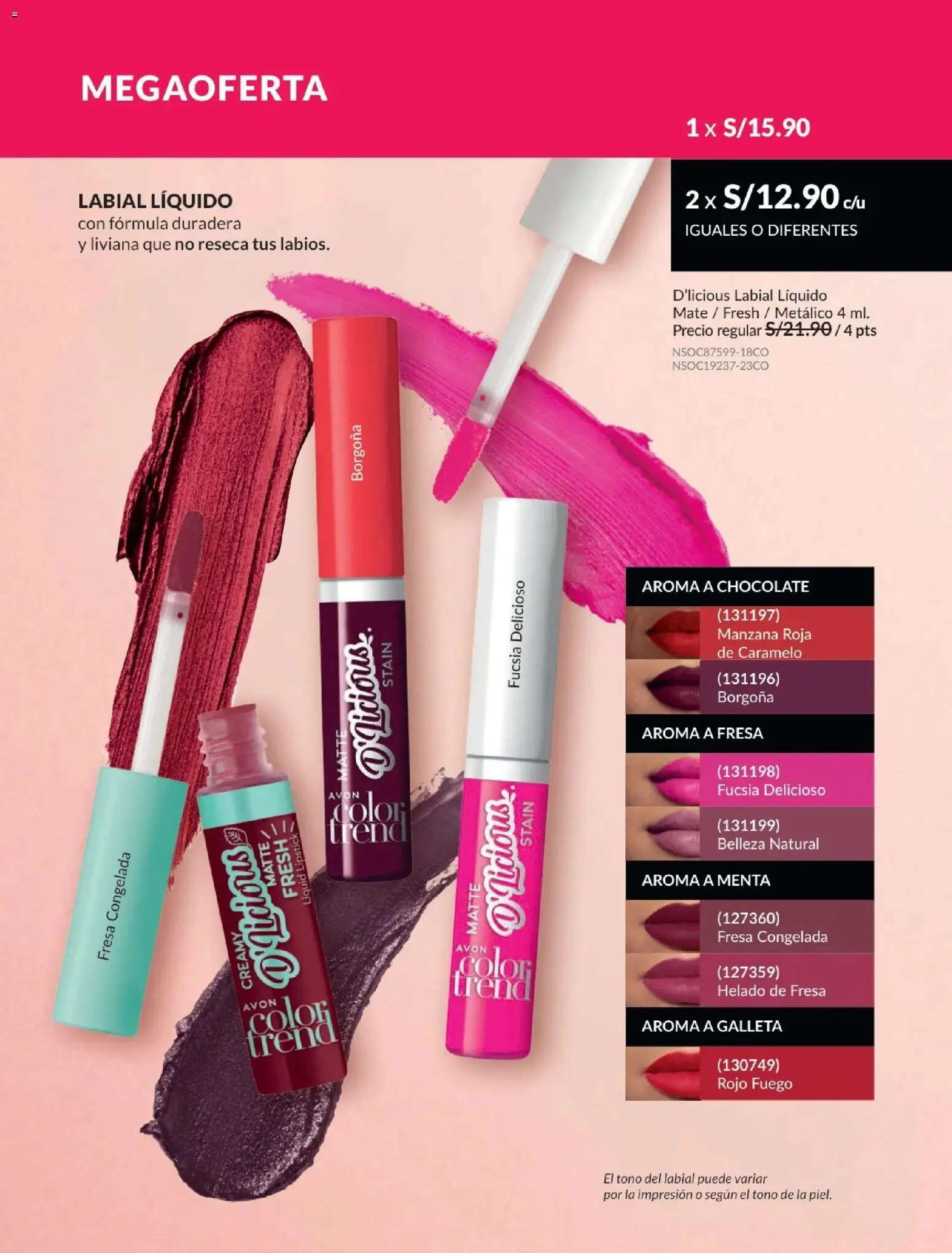 Catálogo Avon válido desde 21.04.2026 | Página: 233 | Productos: Chocolate, Helado