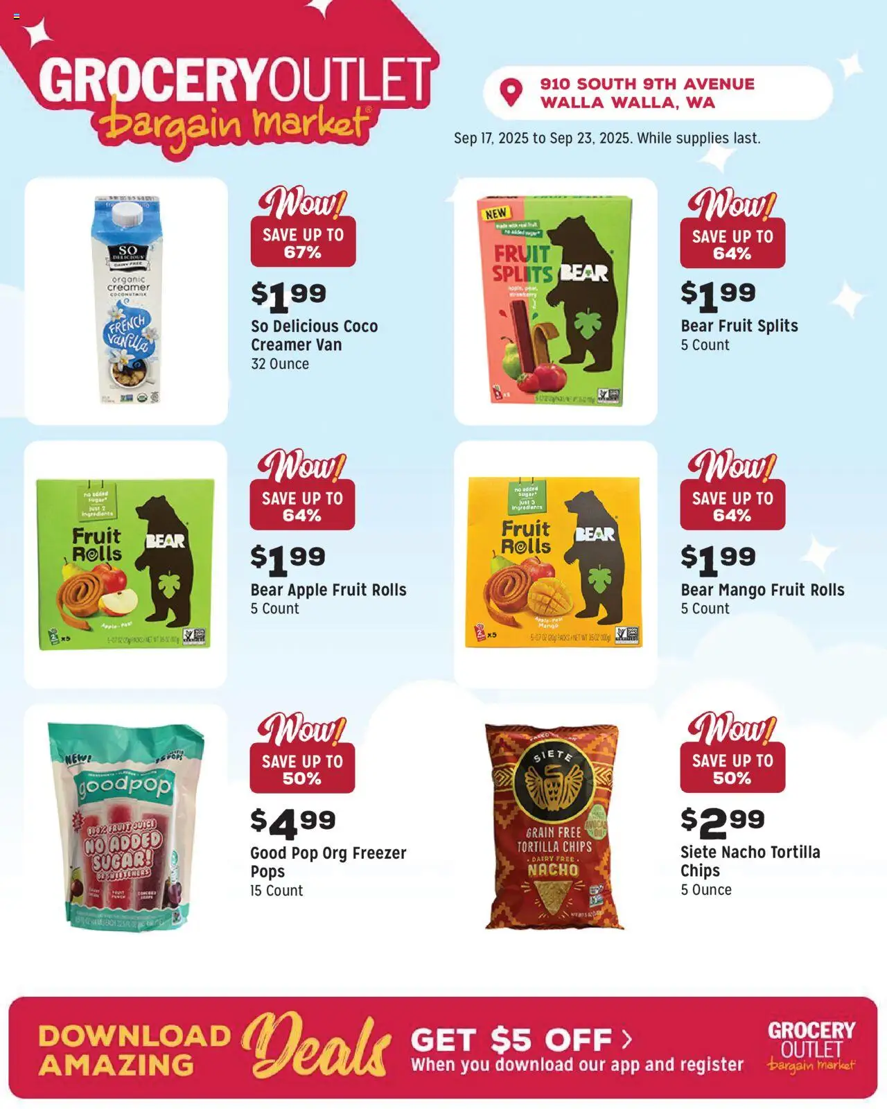 Grocery Outlet Weekly Ad - WA - valid from 17.09.2025 | Page: 3 | Products: Juice, Chips, Sugar, Mango