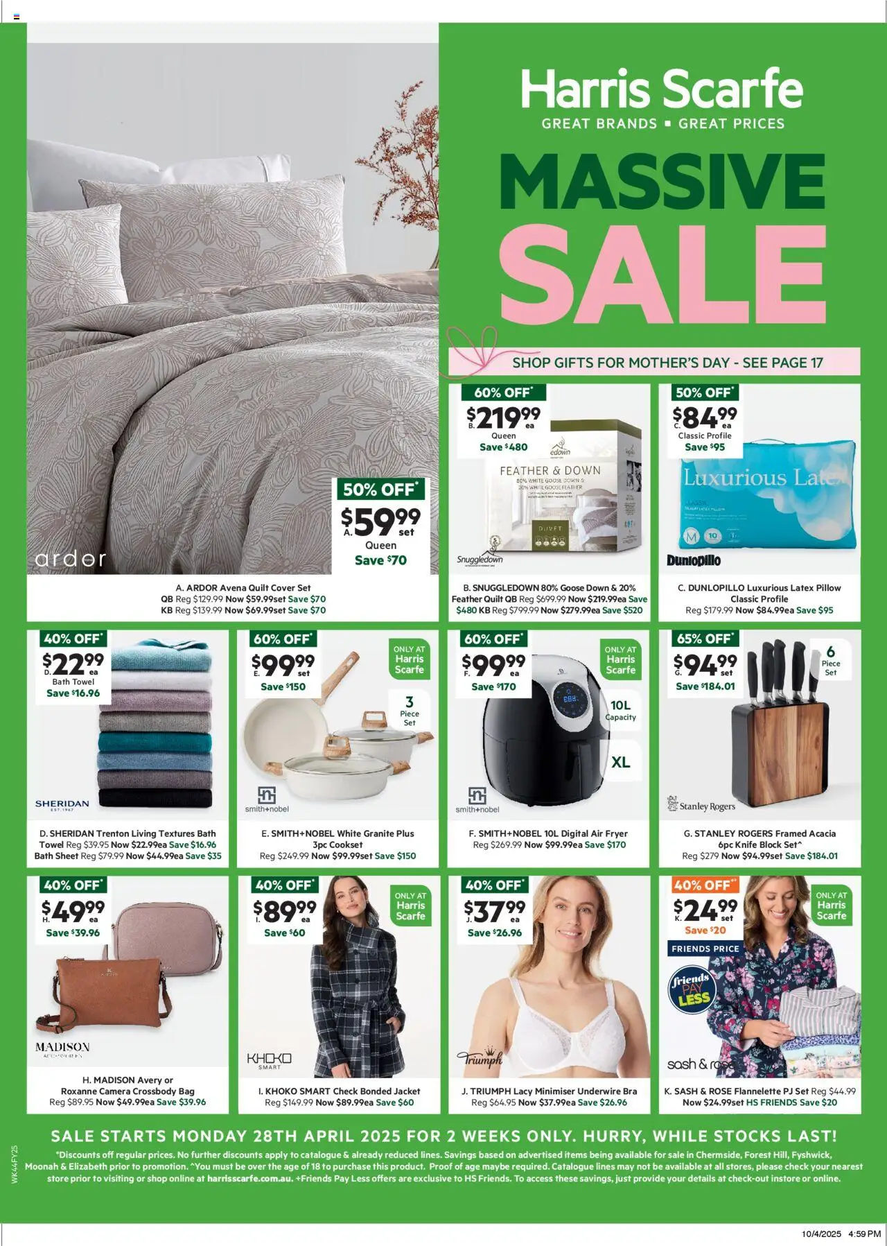 Harris Scarfe weekly catalogue from 28/04/2025 🛍️
