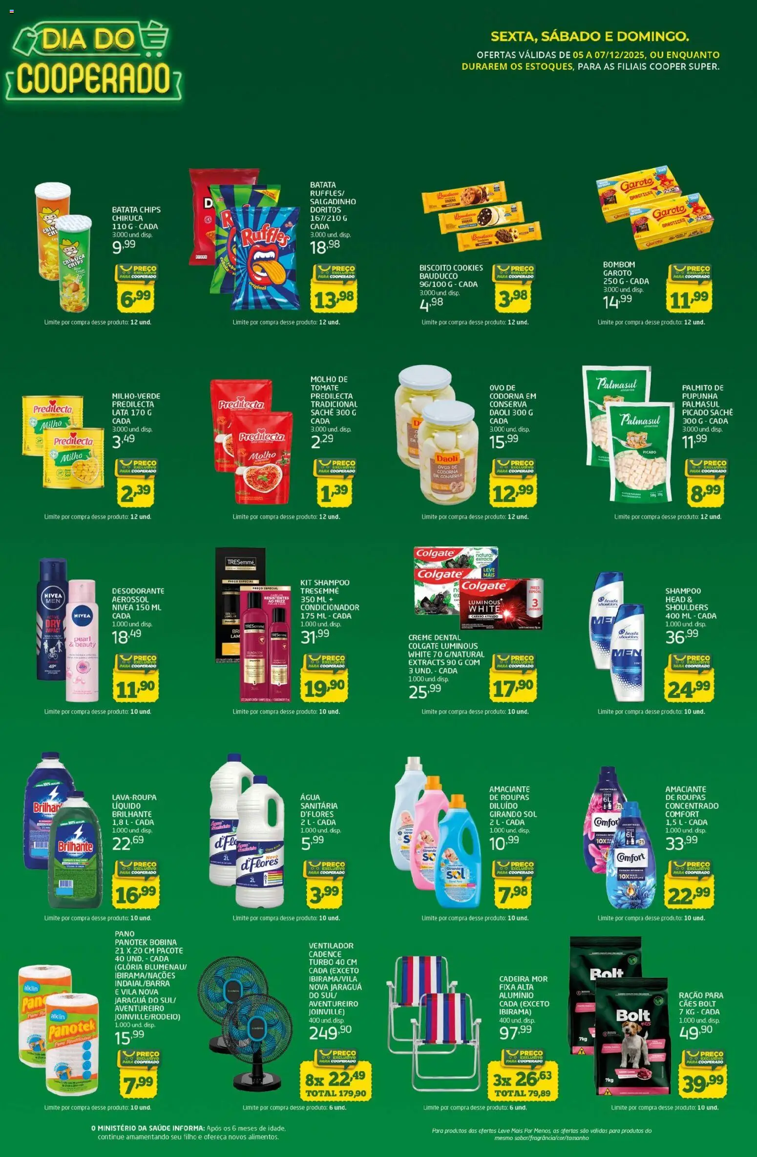Cooper Folheto - válido de 05.12.2025 | Página: 3 | Produtos: Shampoo, Palmito, Amaciante de roupas, Creme