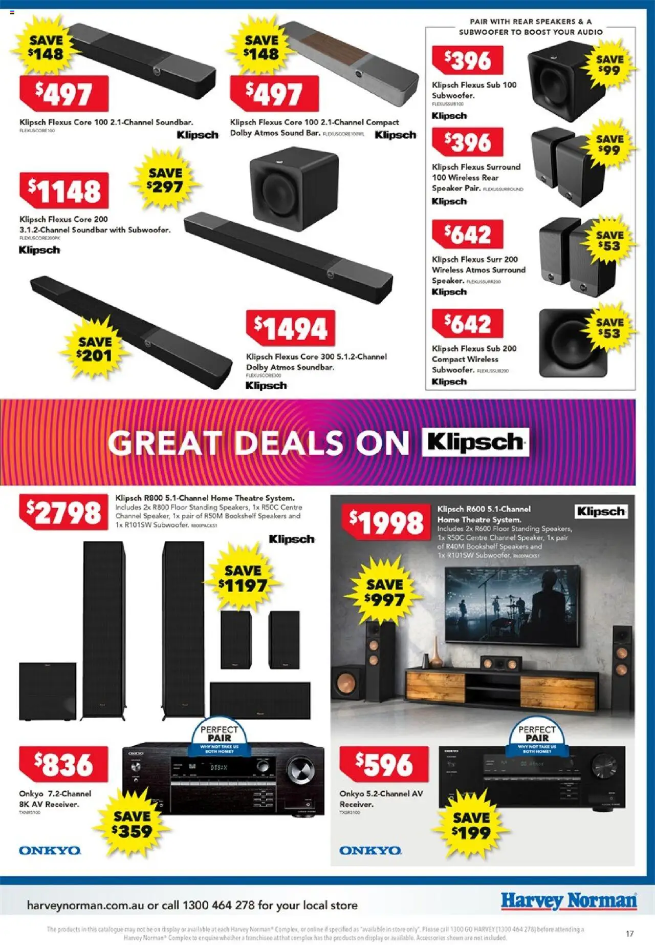 Harvey Norman catalogue - valid from 10.10.2025 | Page: 17 | Products: Bookshelf, Accessories, Audio, Speaker
