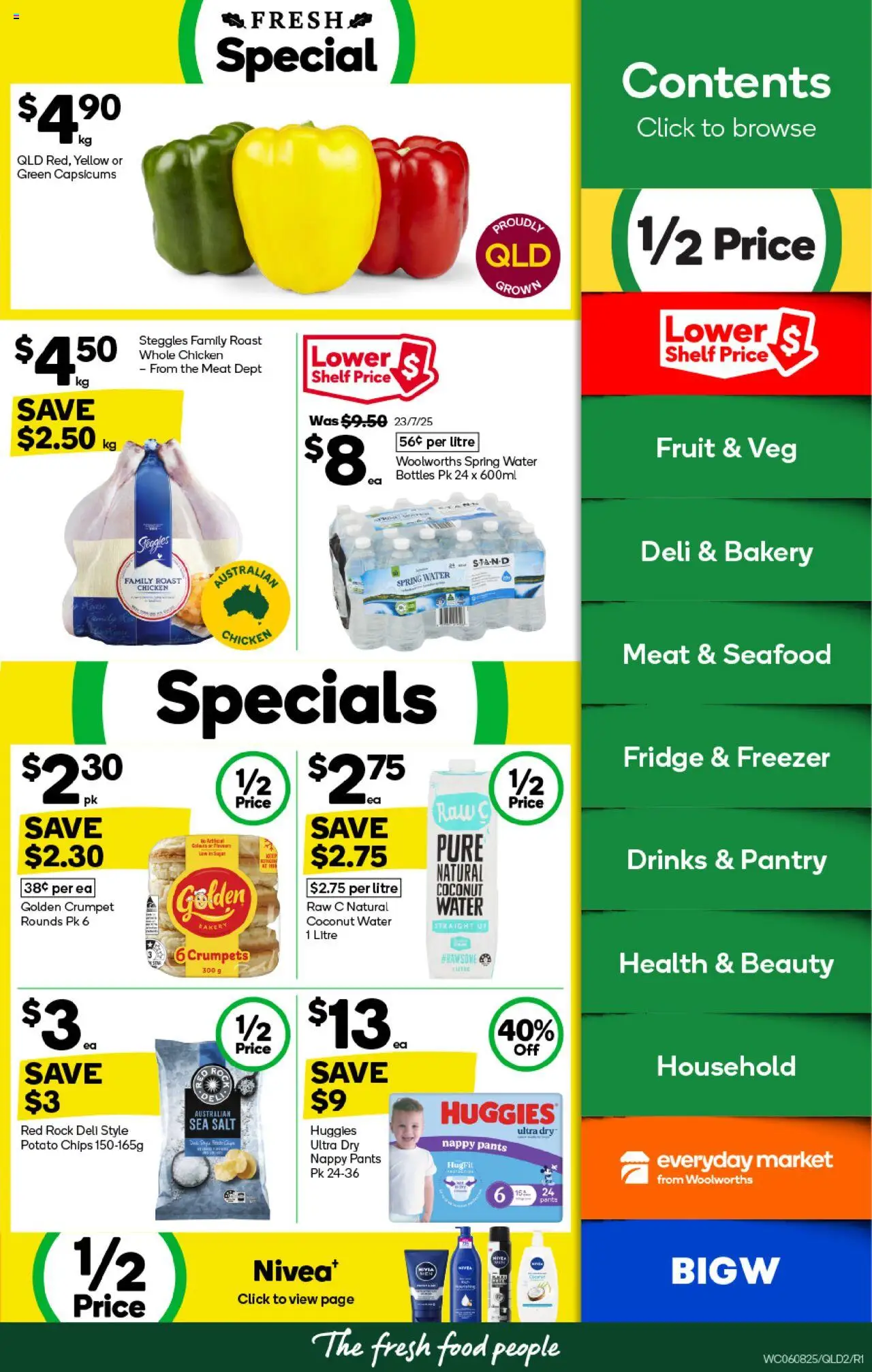 Woolworths catalogue - valid from 06.08.2025 | Page: 2 | Products: Household, Meat, Freezer, Bakery