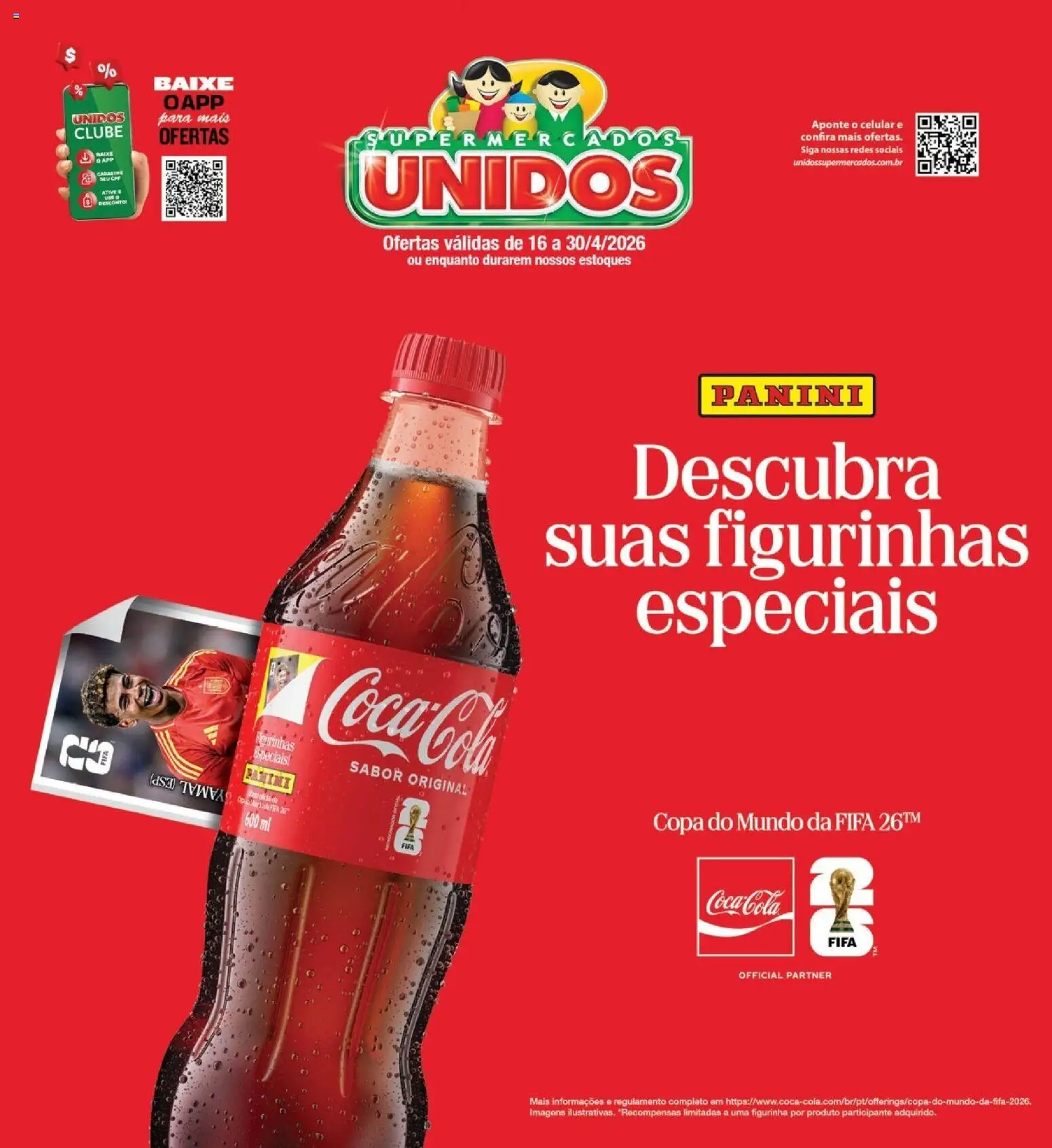 Supermercados Unidos Folheto - válido de 16.04.2026 | Página: 1 | Produtos: Celular, Cola, Copa