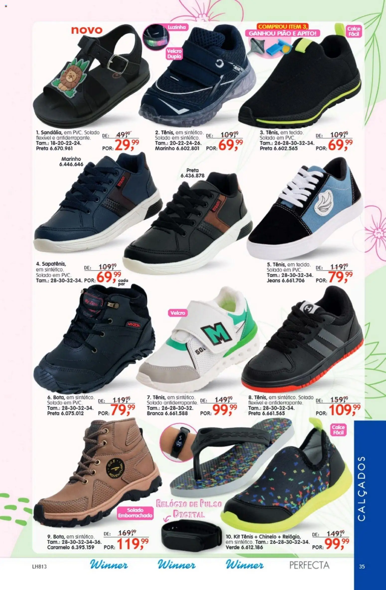 Quatro Estações Folheto - válido de 01.01.2026 | Página: 35 | Produtos: Apito, Tênis, Relógio, Jeans