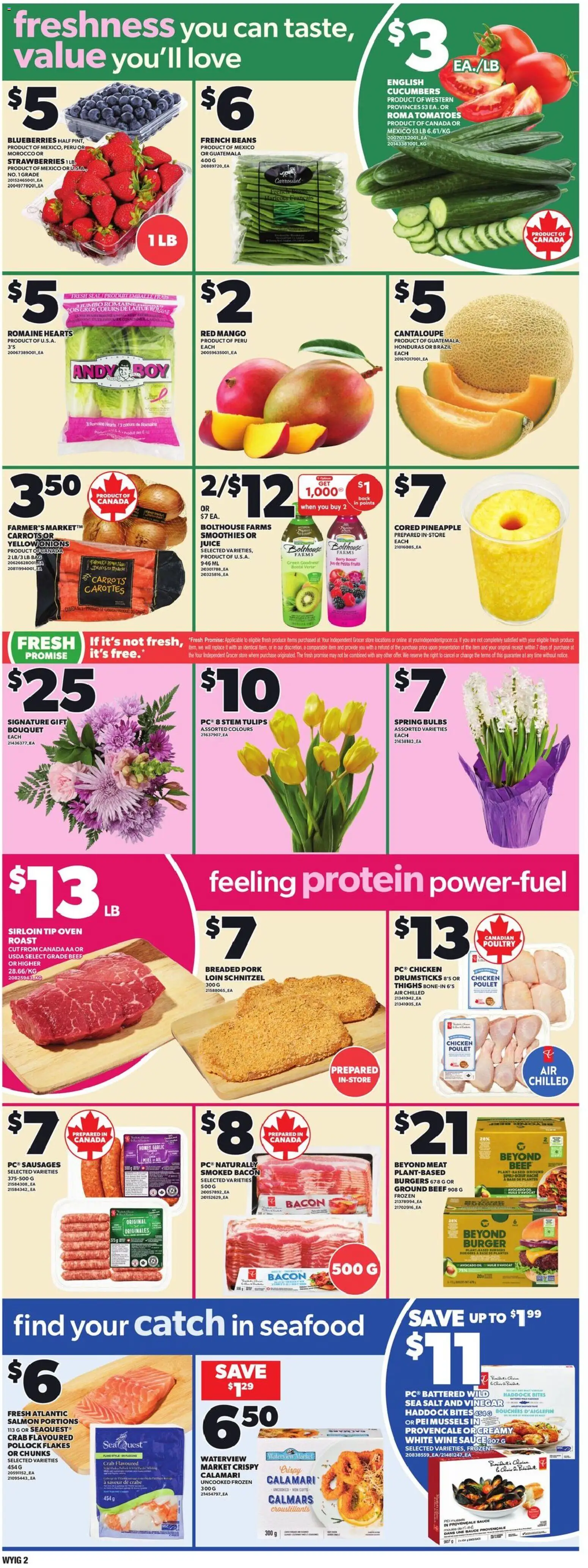 Loblaws flyer valid from 19.02.2026 | Page: 5 | Products: Pineapple, Bag, Oven, Tomatoes