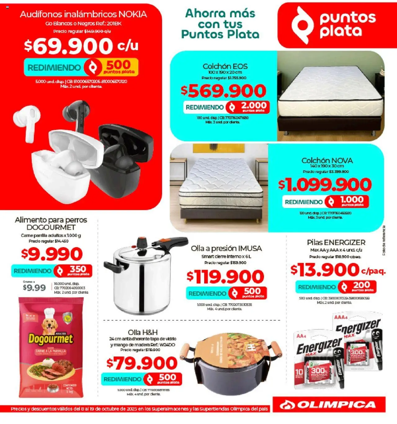 Olímpica revista - valida desde el 08.10.2025 | Página: 11 | Productos: Pilas, Parrilla, Mango, Olla