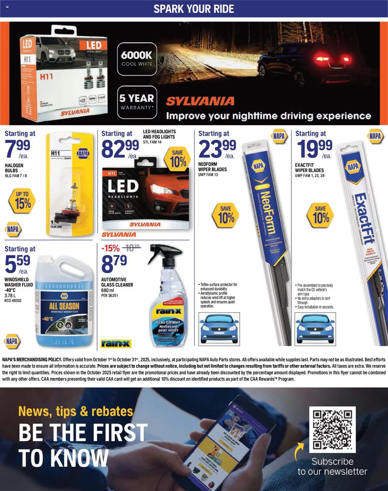 NAPA Auto Parts flyer valid from 01.10.2025 | Page: 8