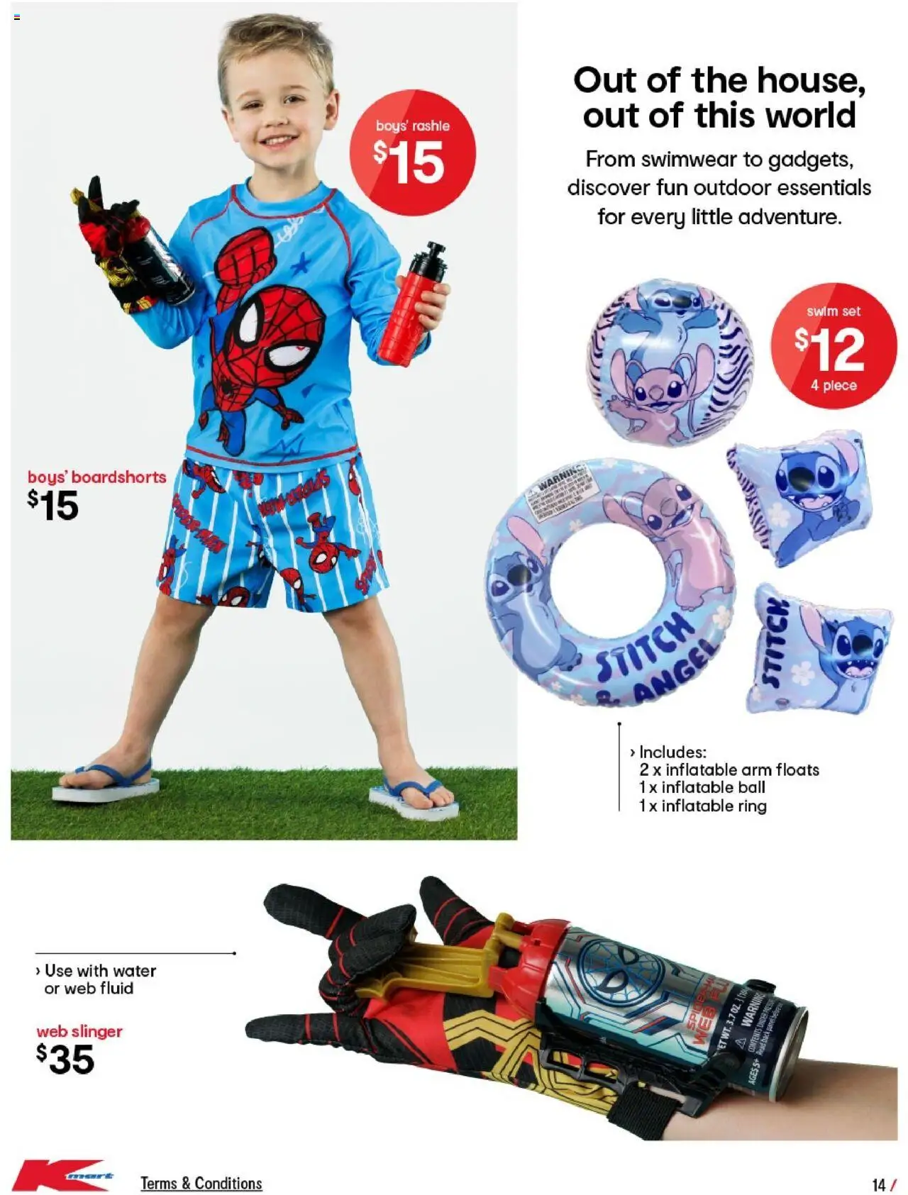 Kmart catalogue - valid from 09.10.2025 | Page: 14 | Products: Swimwear, Water, Press