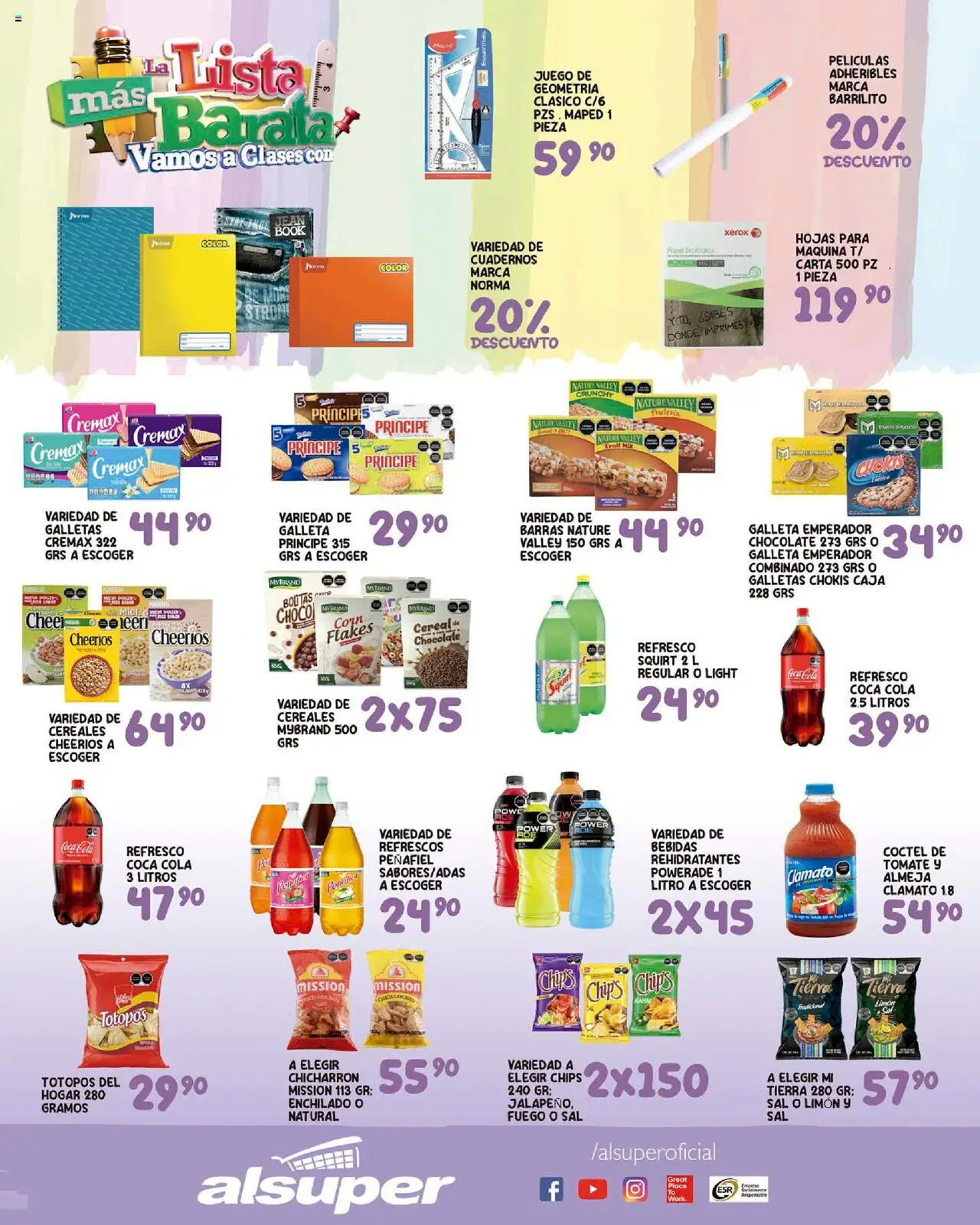 Nuevas ofertas de Alsuper válidas en toda la República Mexicana desde el 05.09.2025. ¡Encuentra las mejores ofertas en Alsuper - Folleto - Zacatecas! | Página: 3 | Productos: Tomate, Cereales, Galletas, Juego