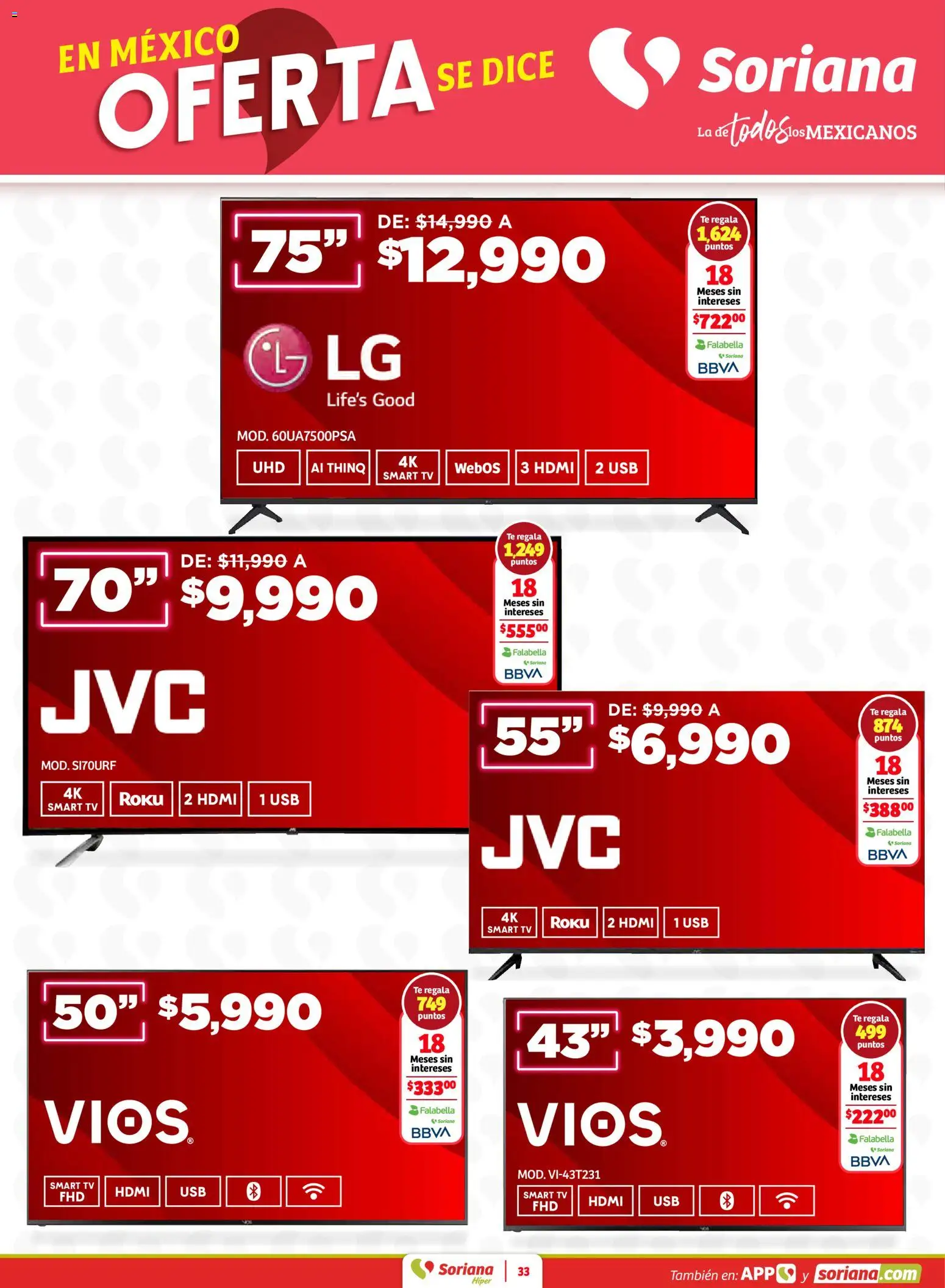 Nuevas ofertas de Soriana válidas en toda la República Mexicana desde el 02.01.2026. ¡Encuentra las mejores ofertas en Soriana - Preciazazaso Híper: Frontera Chih, Coah, Tamaulipas! | Página: 33 | Productos: Usb, Té