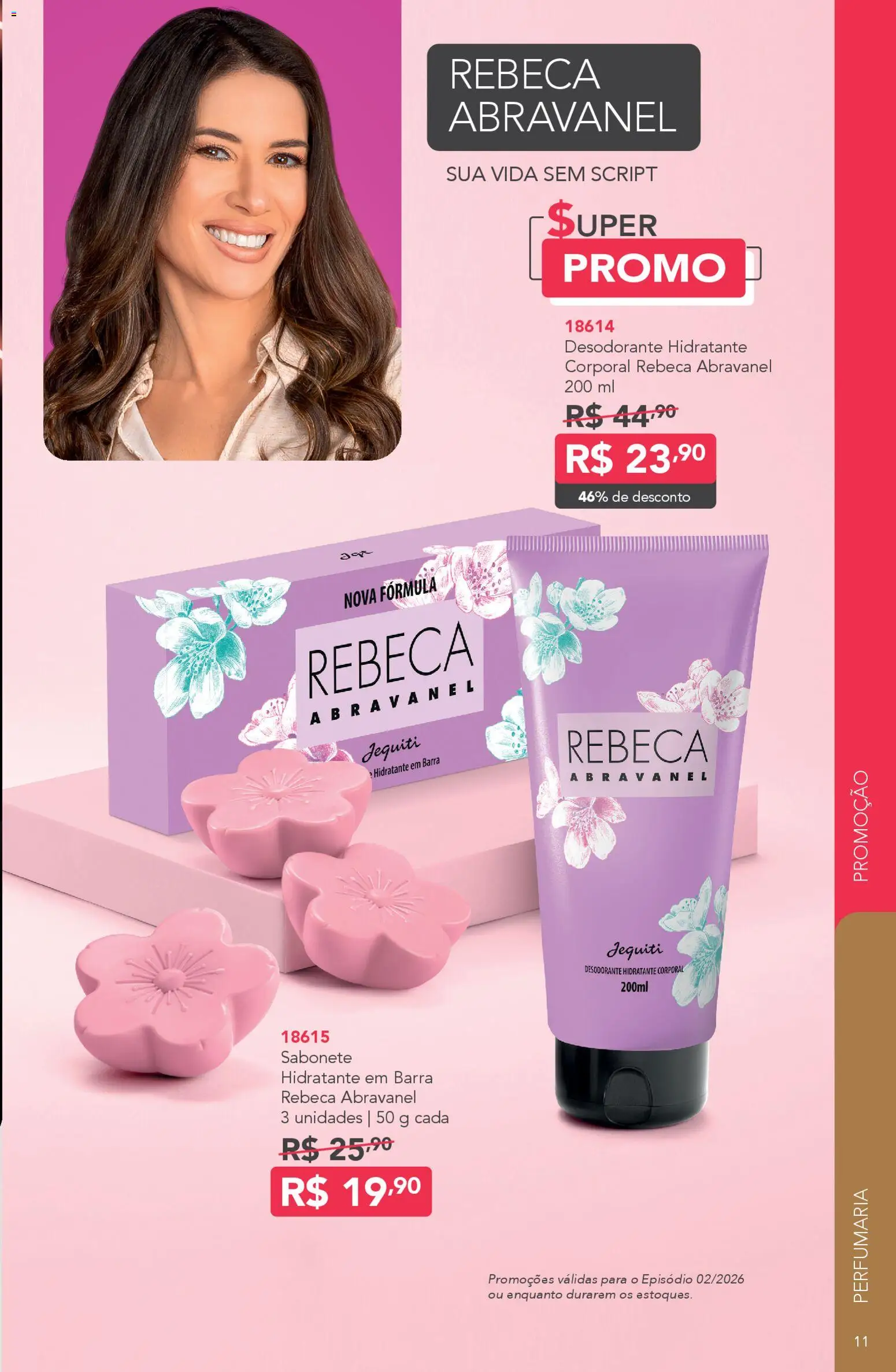 Jequiti Folheto - válido de 30.01.2026 | Página: 11 | Produtos: Hidratante corporal, Desodorante, Sabonete