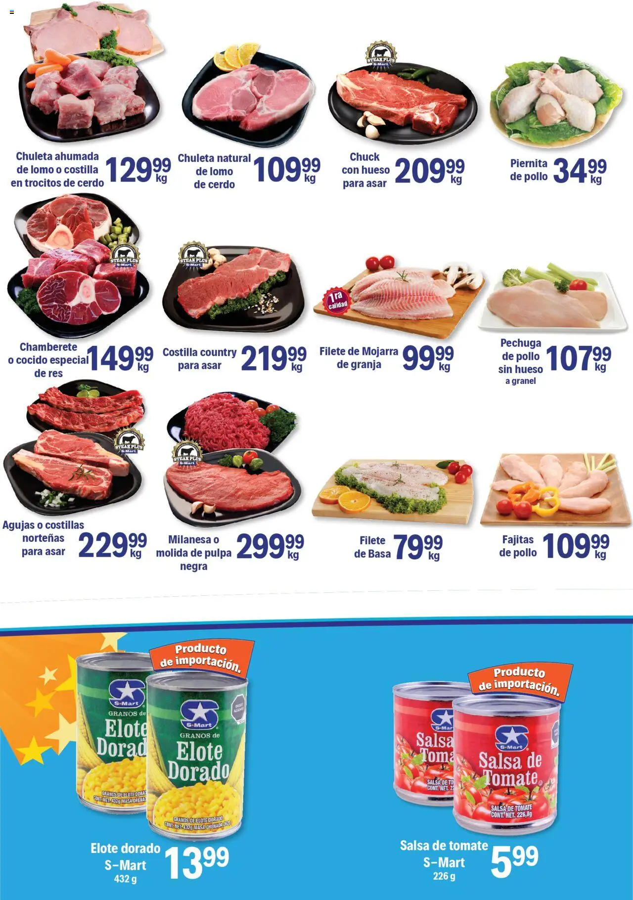 Nuevas ofertas de S-Mart válidas en toda la República Mexicana desde el 16.09.2025. ¡Encuentra las mejores ofertas en S-Mart - Folleto - Monterrey! | Página: 4 | Productos: Pollo, Milanesa, Tomate, Salsa de tomate