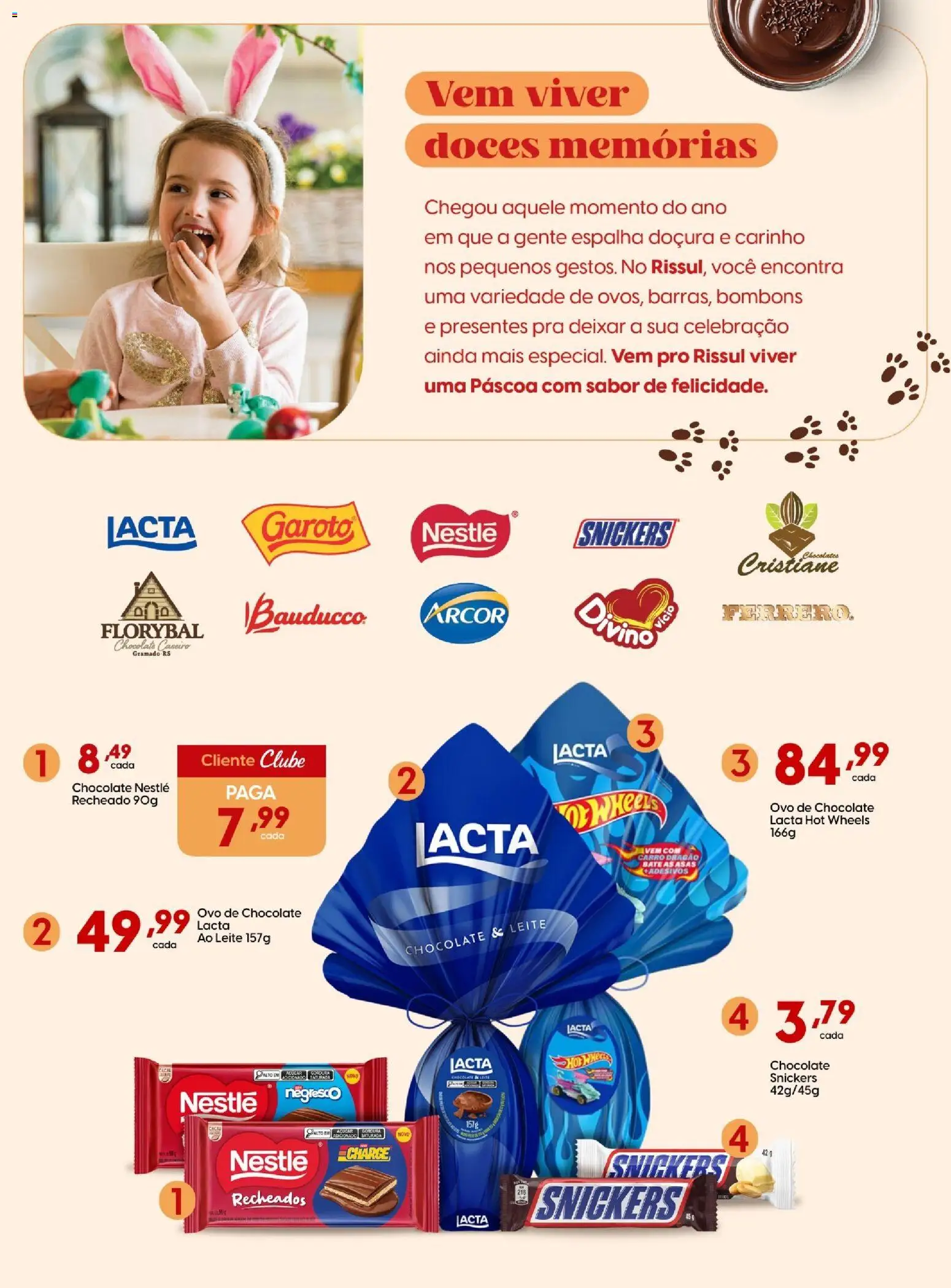 Rissul Folheto - válido de 06.03.2026 | Página: 2 | Produtos: Leite, Chocolate, Doces, Açúcar