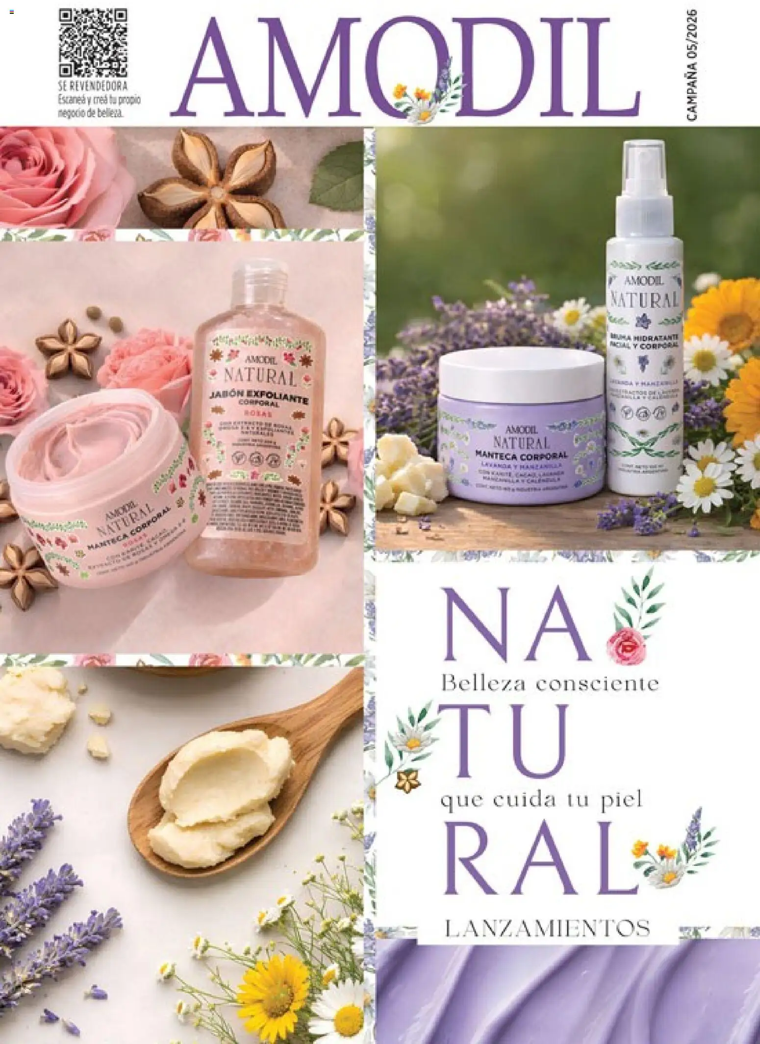 Catálogo Amodil Campaña 5 │ válido desde el 01.03.2026 | Página: 1 | Productos: Campana, Exfoliante corporal, Jabón, Manteca