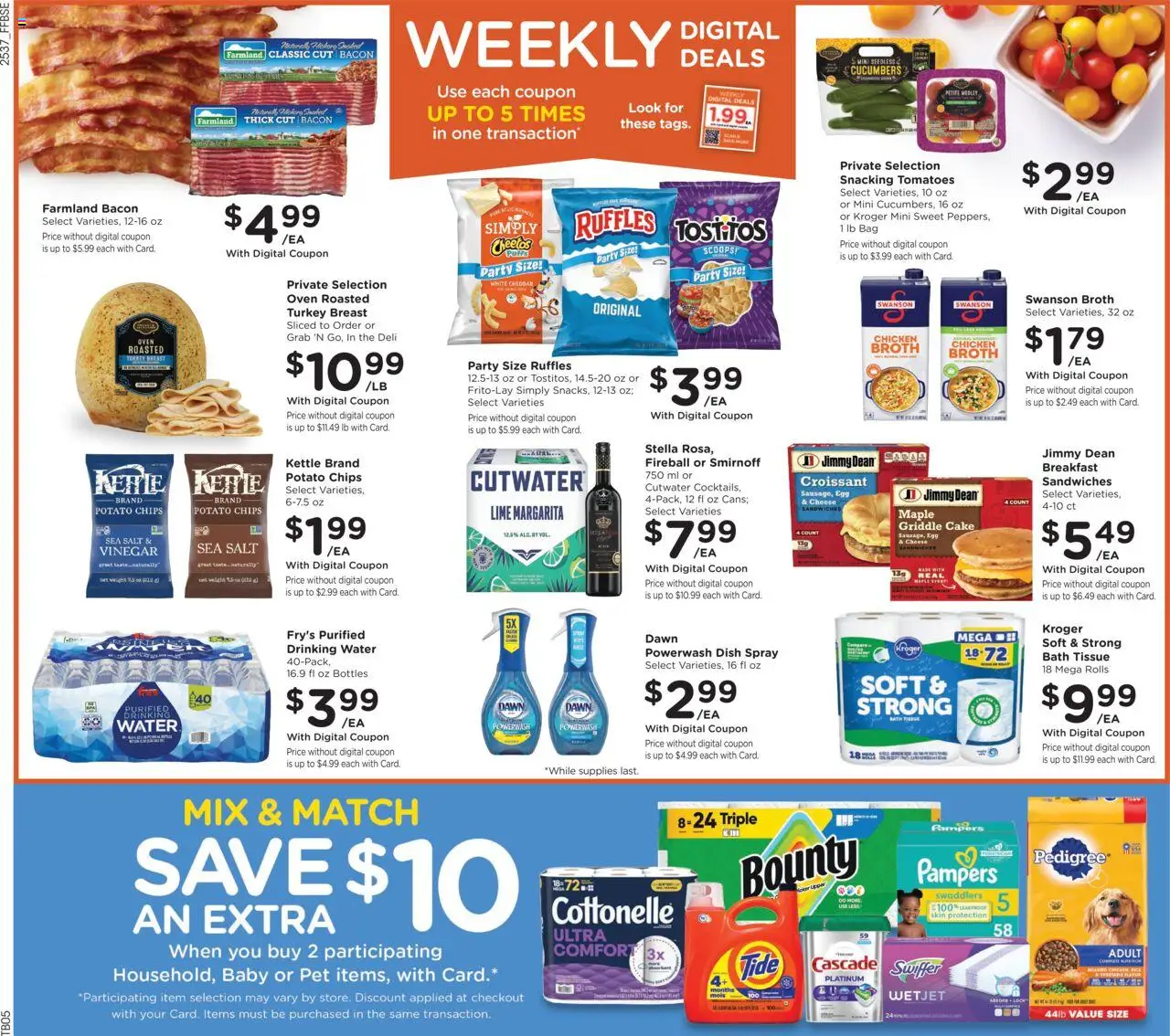 Fry's Food Weekly Ad - valid from 15.10.2025 | Page: 3 | Products: Griddle, Tomatoes, Bag, Weight
