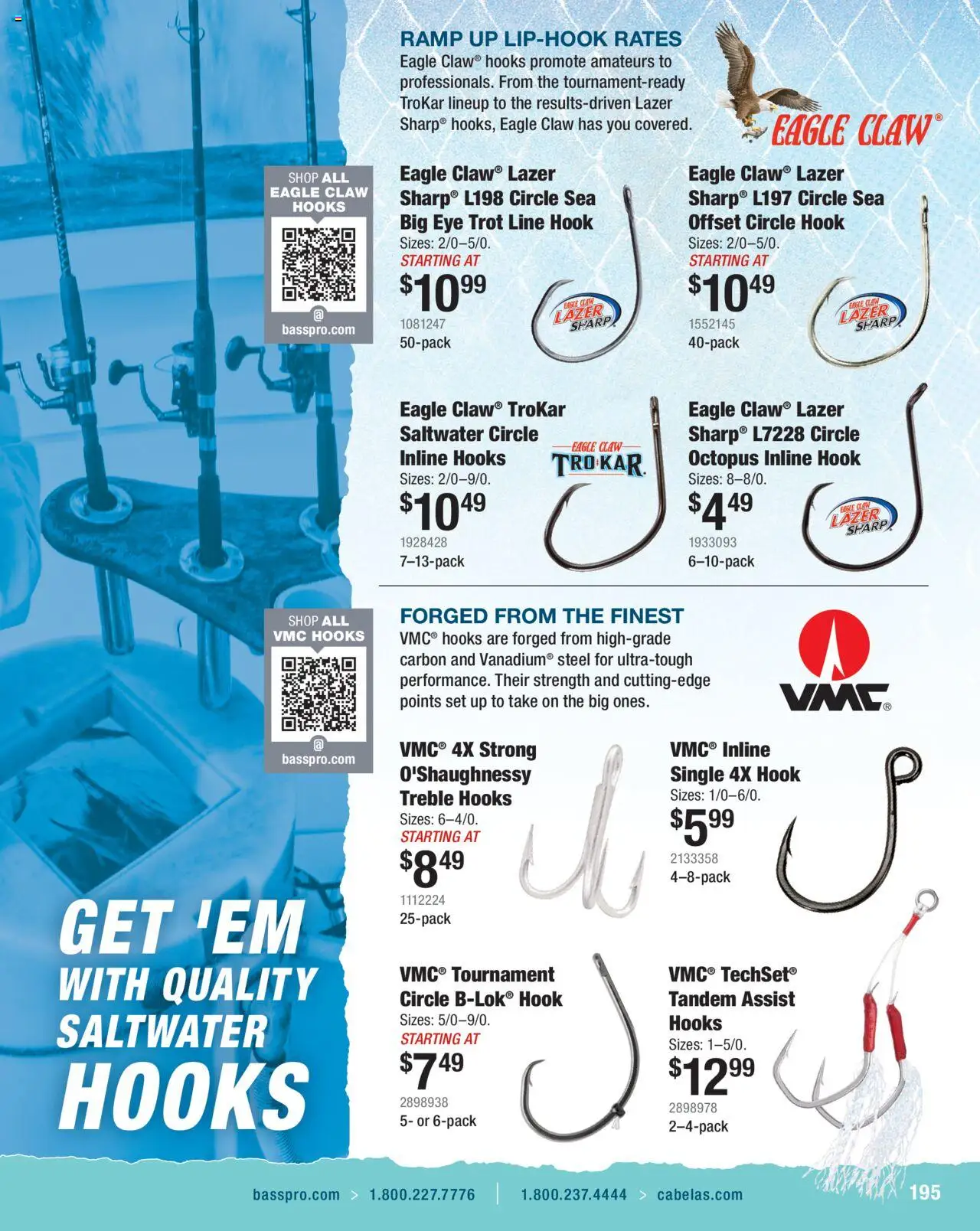 Cabela's Saltwater Specialist 25 - valid from 01.01.2025 | Page: 195 | Products: Ramp, Hook