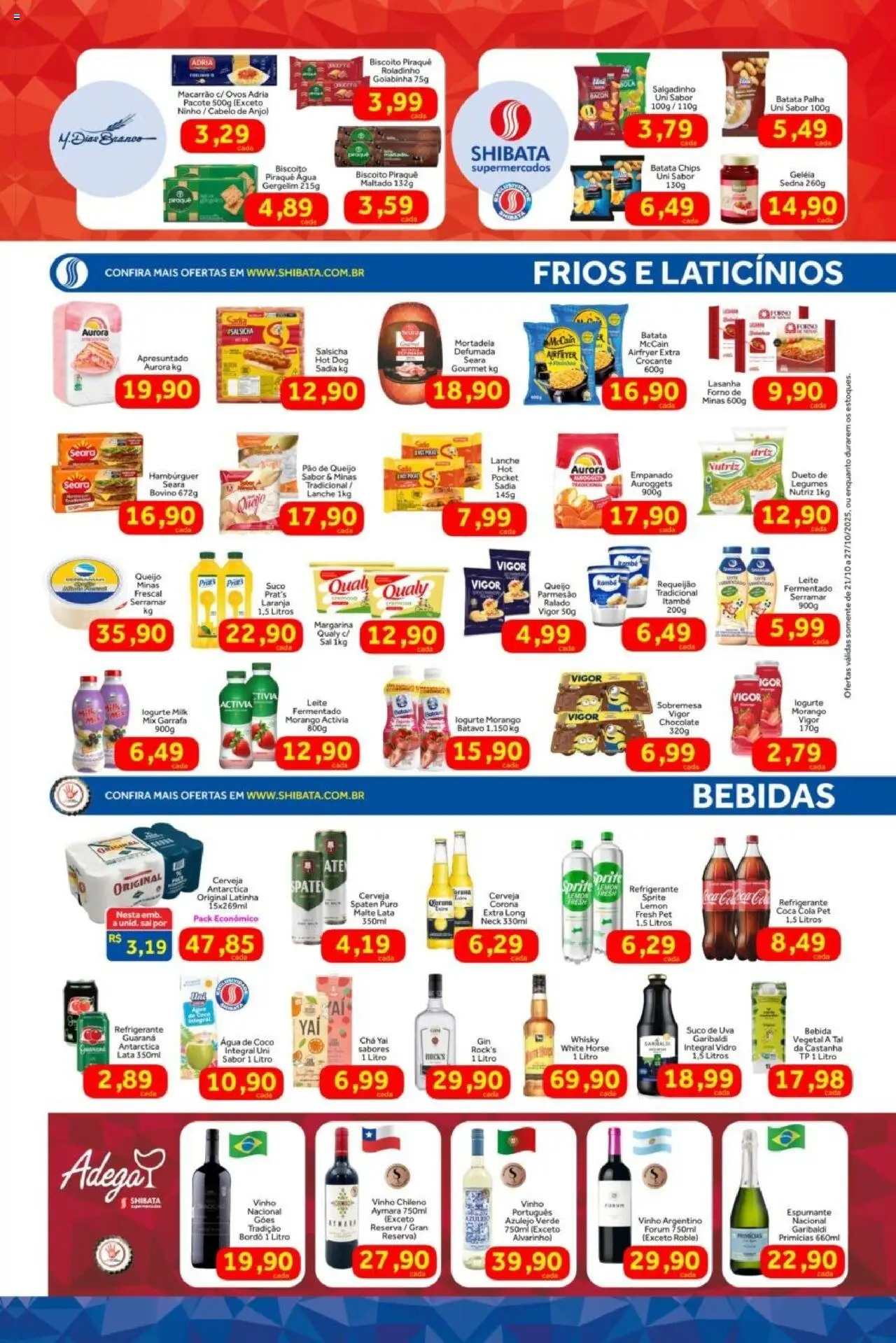 Shibata Folheto - válido de 21.10.2025 | Página: 3 | Produtos: Água de coco, Pão, Chá, Batata