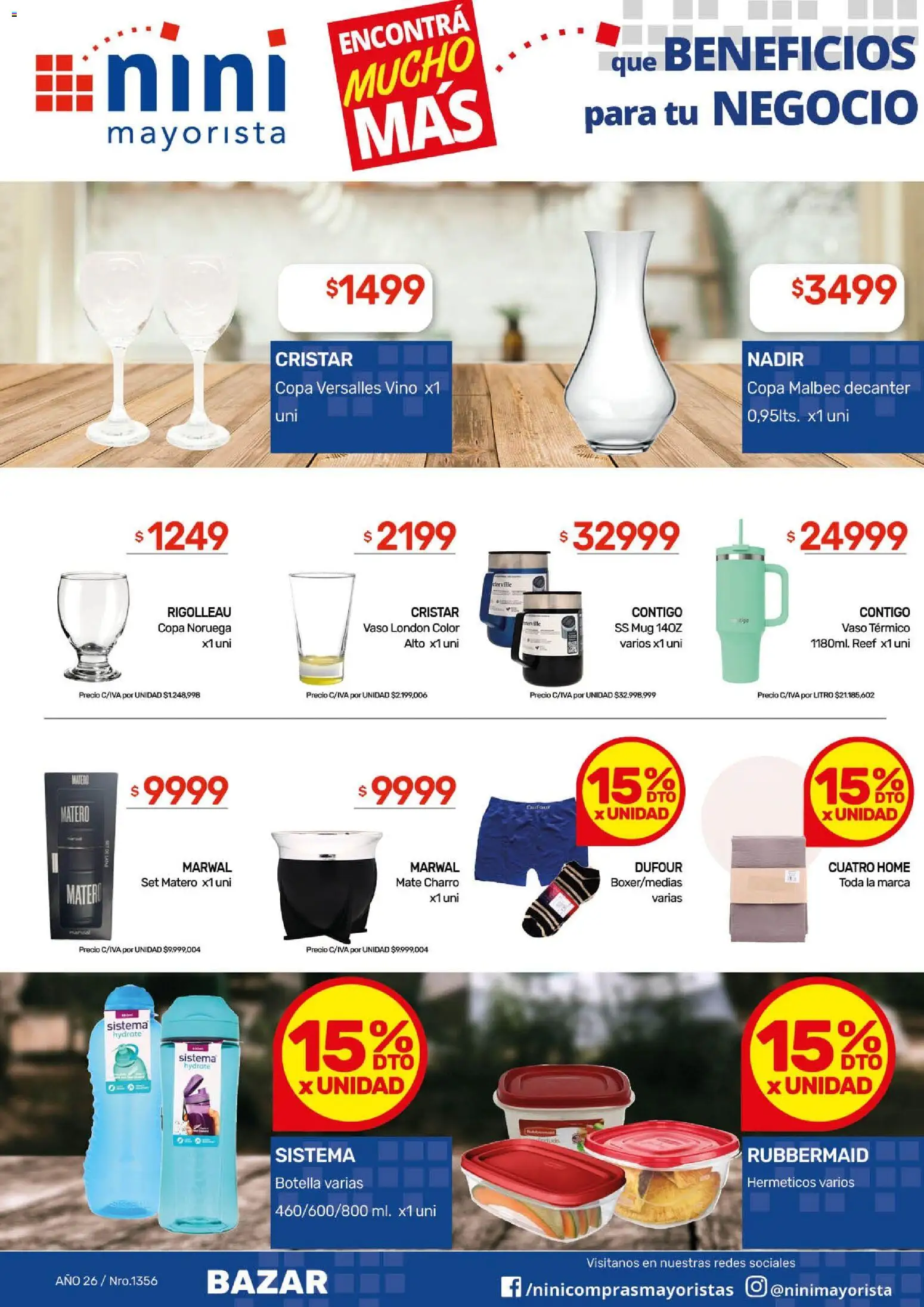 NINI Mayorista ofertas │ válido desde el 20.04.2026 | Página: 39 | Productos: Botella, Mate, Vino
