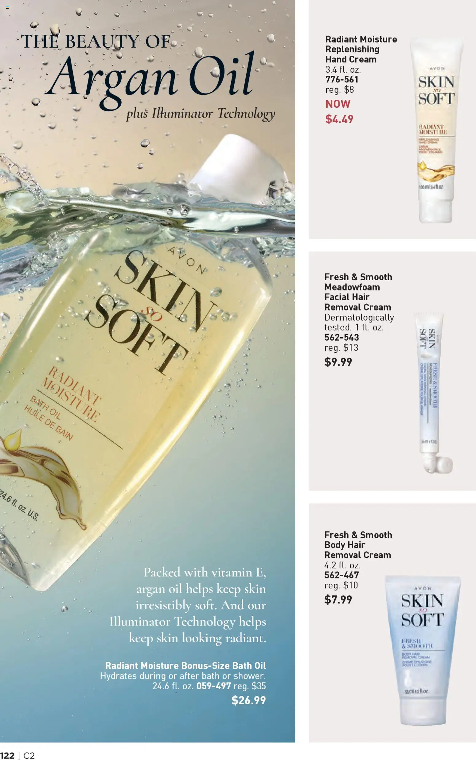 Avon Brochure - valid from 14.01.2026 | Page: 122 | Products: Bath, Oil, Hand cream, Cream