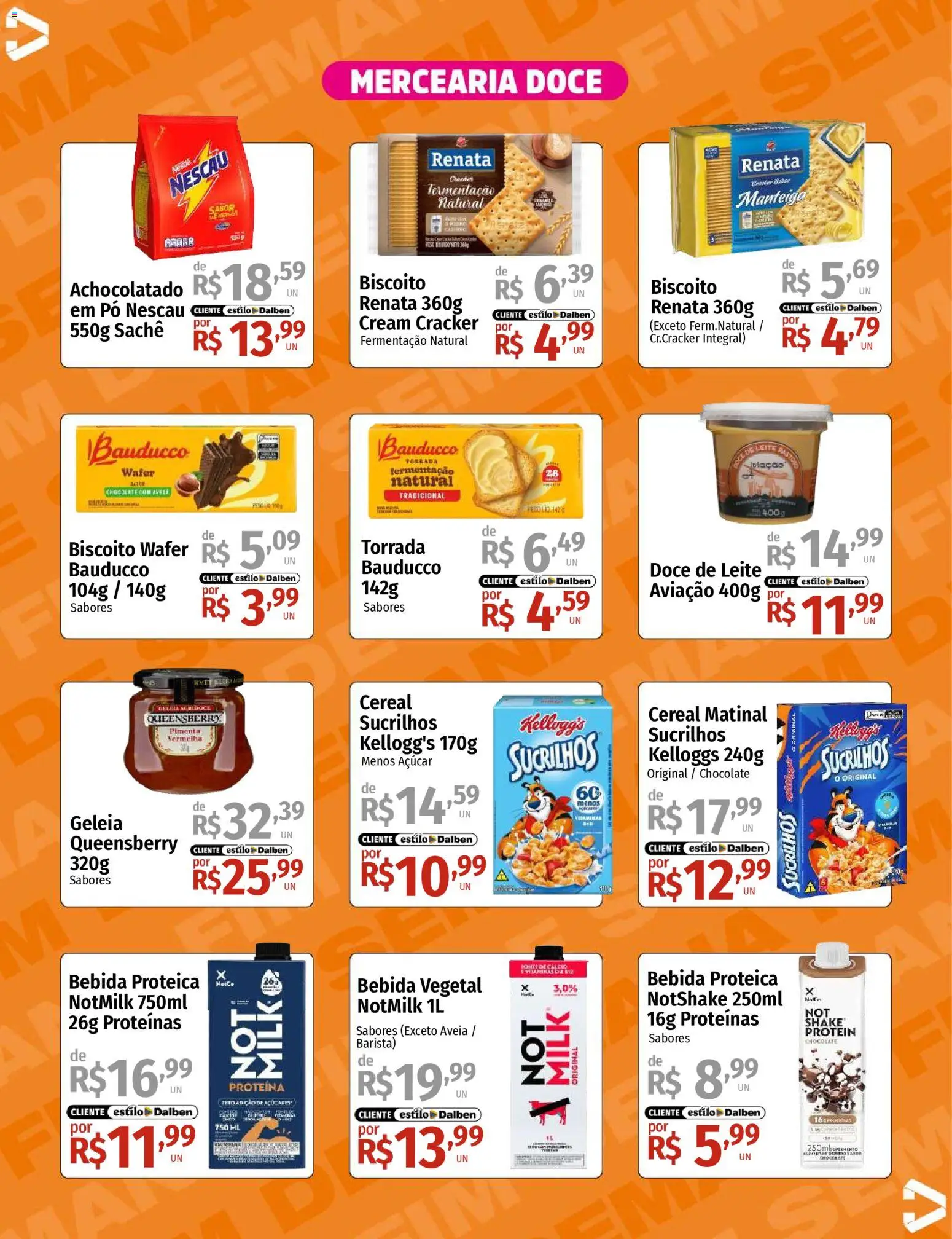 Supermercado Dalben Folheto - válido de 17.04.2026 | Página: 6 | Produtos: Manteiga, Bebida, Aveia, Avelã