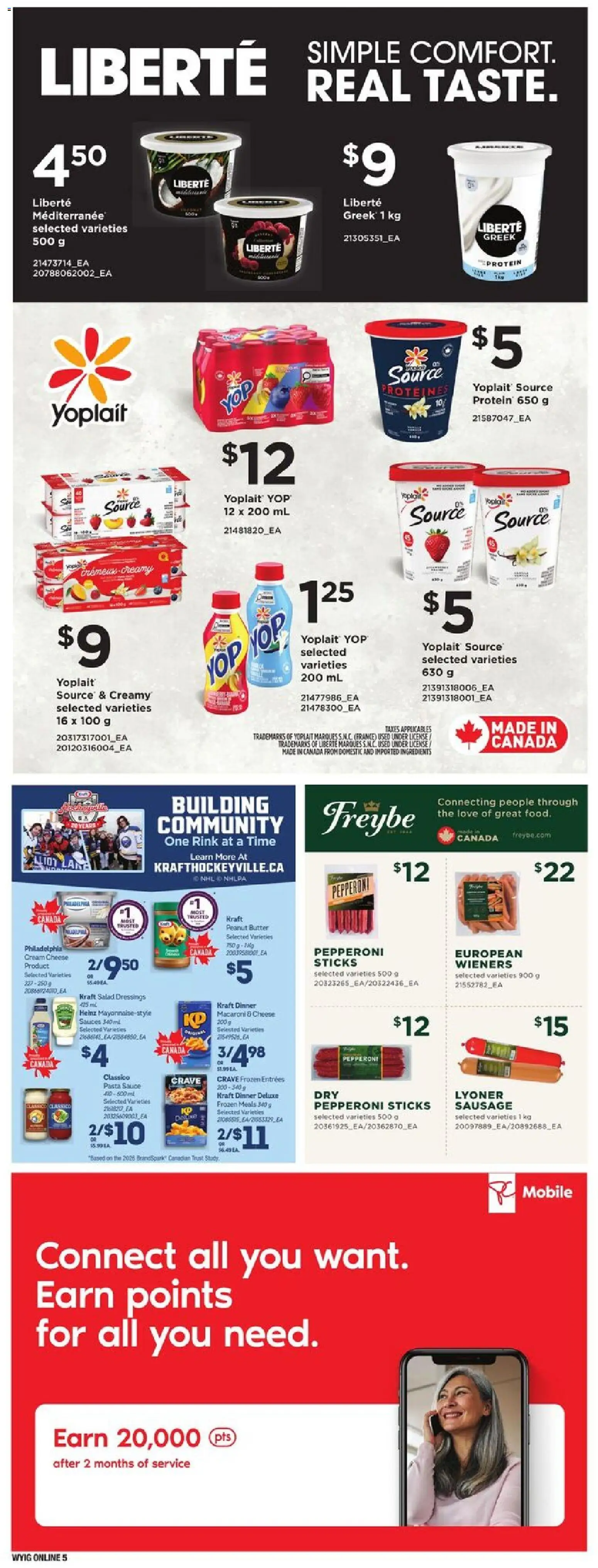 Independent Grocer flyer valid from 19.02.2026 | Page: 14 | Products: Pasta, Cream, Butter, Cheese