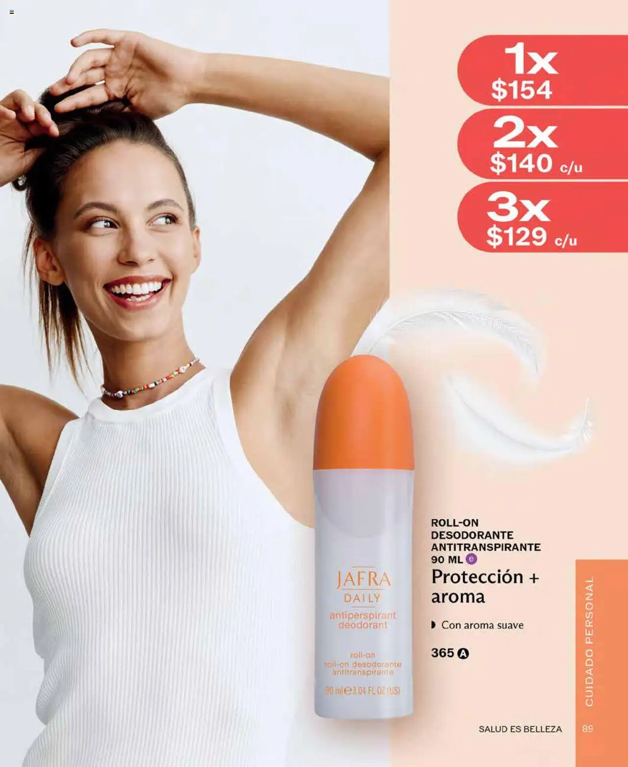 Nuevas ofertas de JAFRA válidas en toda la República Mexicana desde el 01.08.2025. ¡Encuentra las mejores ofertas en JAFRA - Catálogo! | Página: 89 | Productos: Desodorante, Antitranspirante