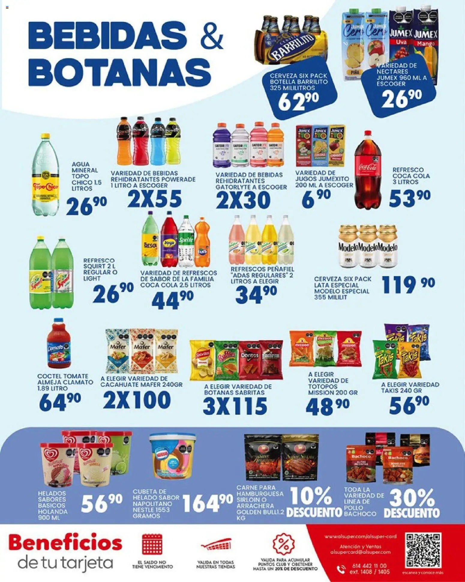 Nuevas ofertas de Alsuper válidas en toda la República Mexicana desde el 27.03.2026. ¡Encuentra las mejores ofertas en Alsuper folleto Calera! | Página: 7 | Productos: Cacahuate, Mango, Helado, Botella