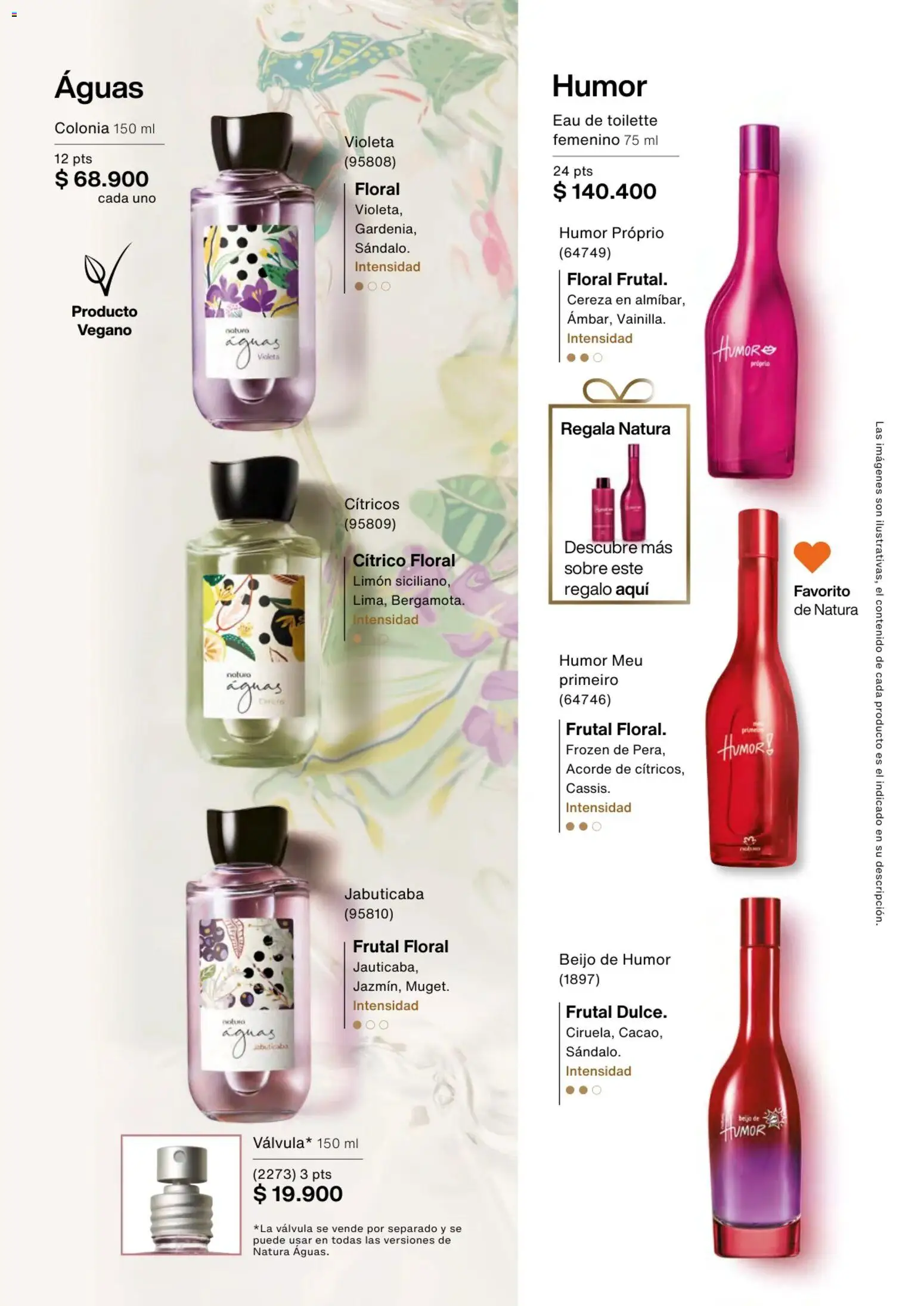 Natura revista - valida desde el 13.11.2025 | Página: 57 | Productos: Sobre, Limón, Eau de toilette, Válvula