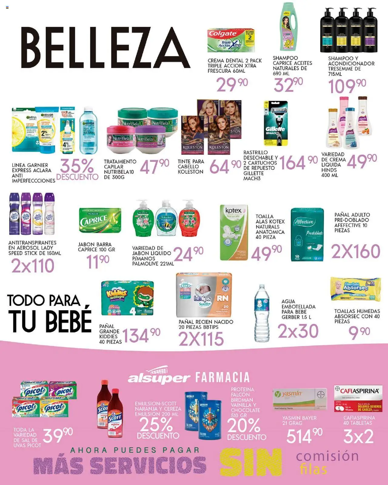 Nuevas ofertas de Alsuper válidas en toda la República Mexicana desde el 23.09.2025. ¡Encuentra las mejores ofertas en Alsuper - Folleto Durango! | Página: 4 | Productos: Crema, Emulsión, Acondicionador, Jabón