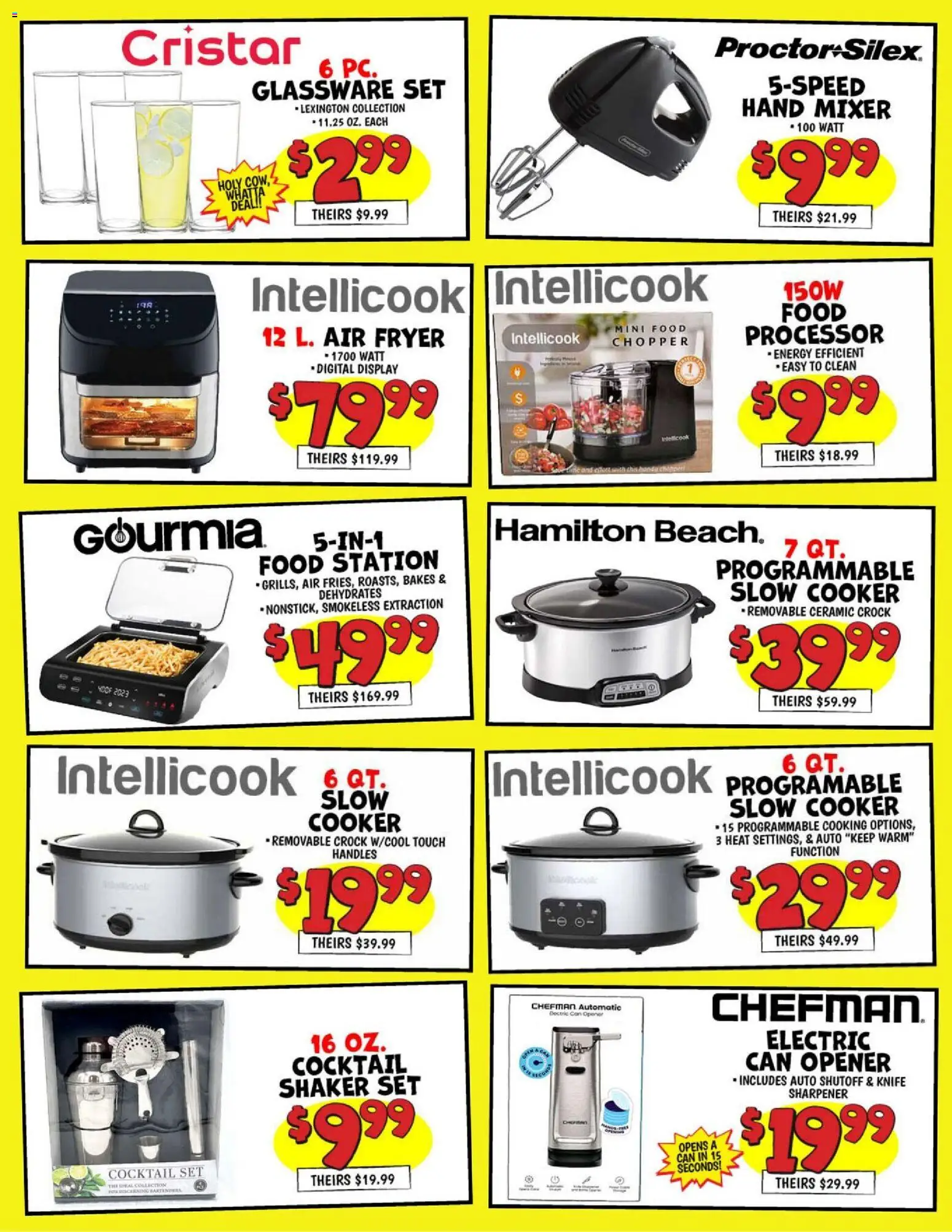Ollie's Weekly Ad - valid from 13.11.2025 | Page: 3 | Products: Cooker, Opener, Food Processor, Mixer