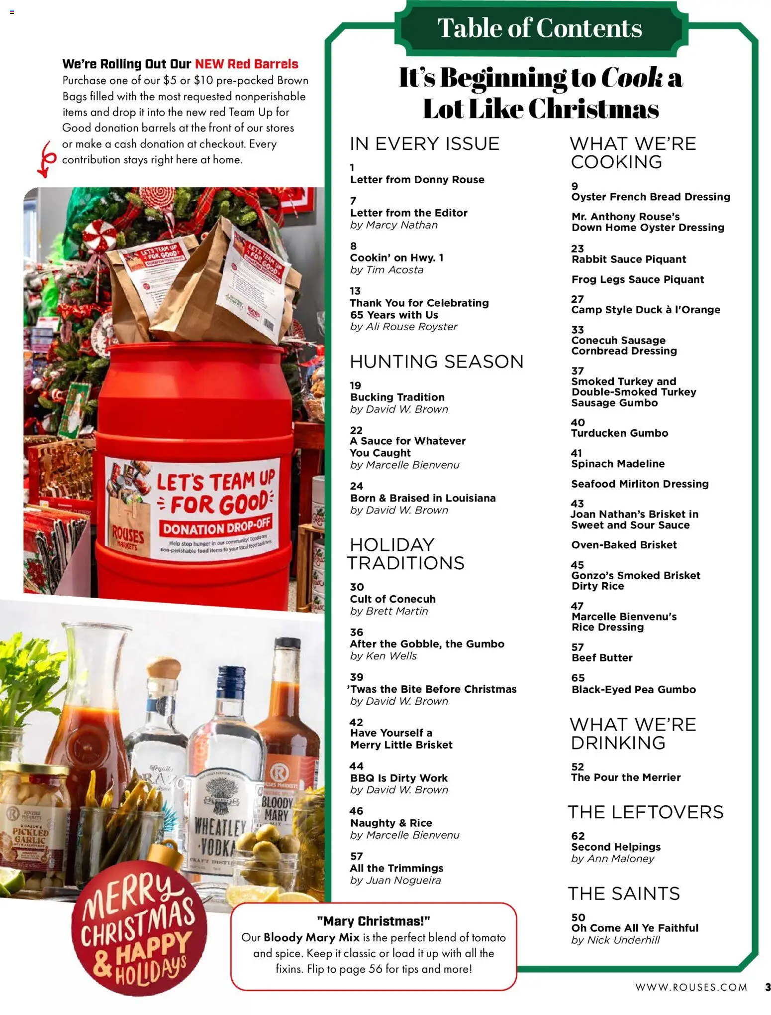 Rouses Magazine Winter 2025 - valid from 20.11.2025 | Page: 5 | Products: Bread, Rice, Seafood, Pea