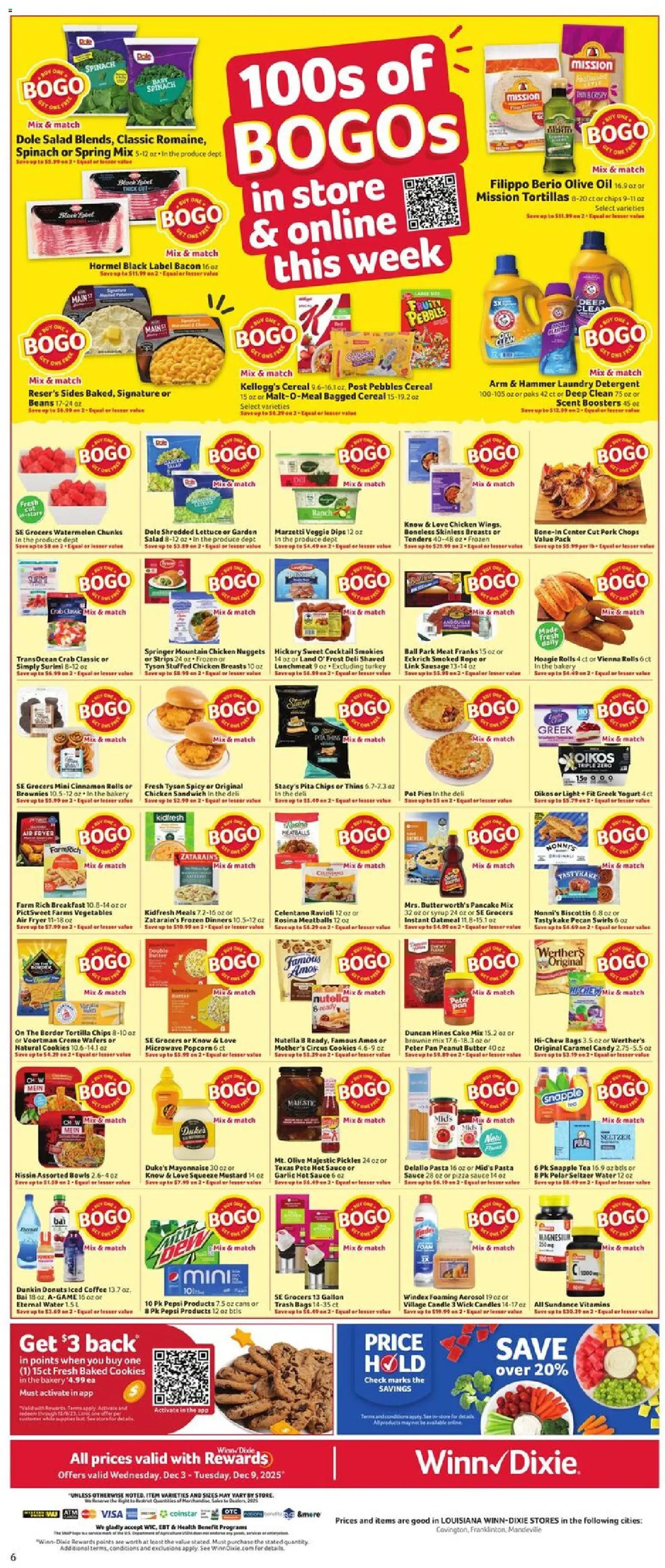 Winn Dixie Weekly Circular - LA - valid from 03.12.2025 | Page: 8 | Products: Magnesium, Coffee, Tea, Garlic
