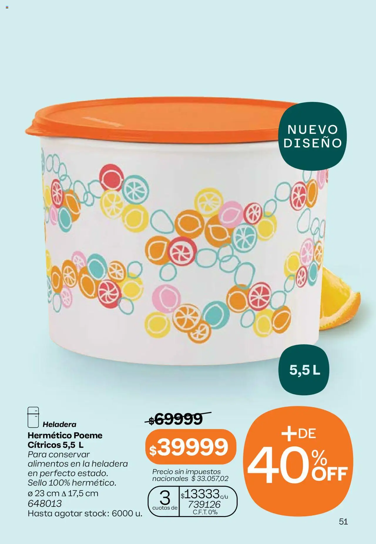 Tupperware Folleto │ válido desde el 09.07.2025 | Página: 52 | Productos: Heladera