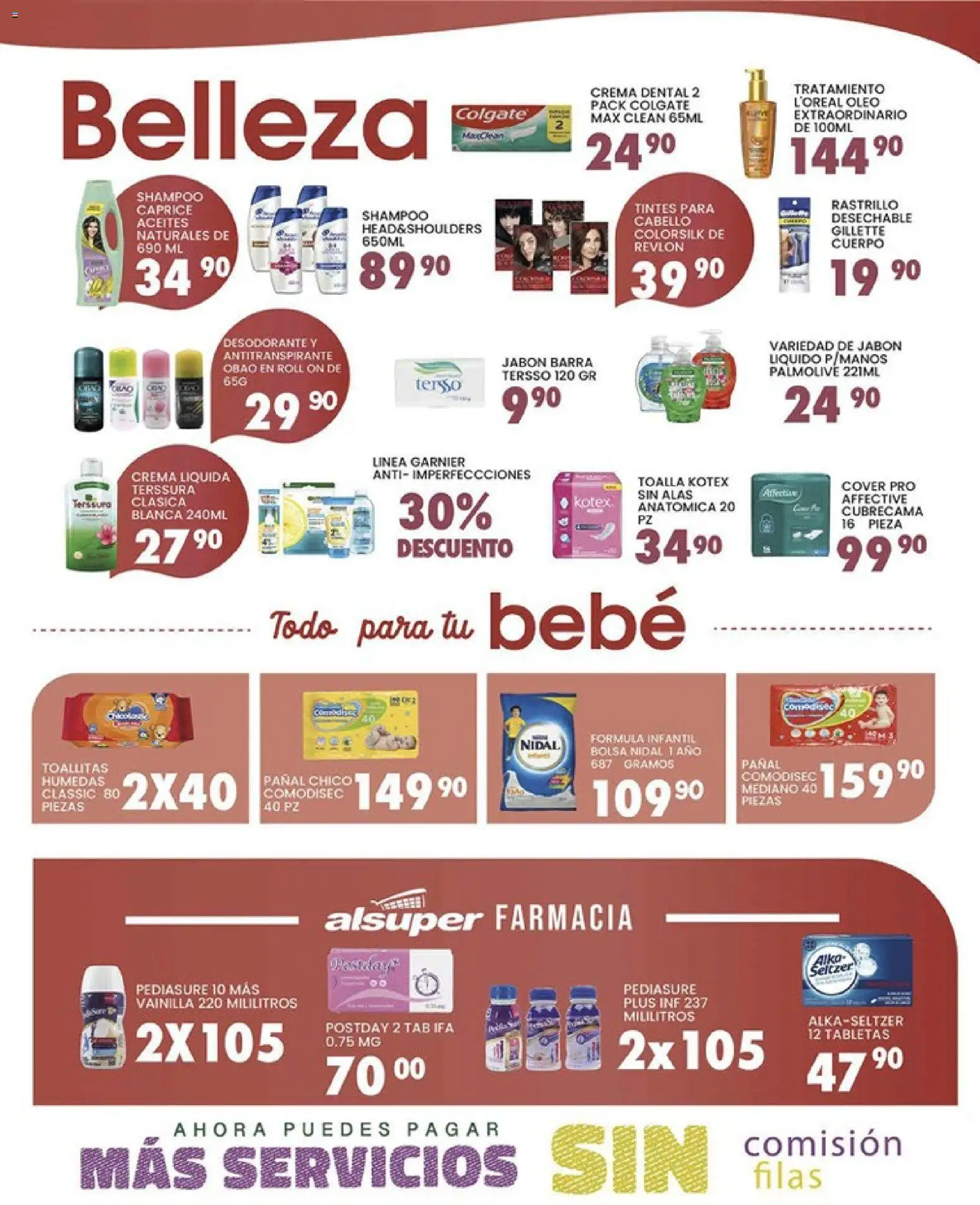 Nuevas ofertas de Alsuper válidas en toda la República Mexicana desde el 07.04.2026. ¡Encuentra las mejores ofertas en Alsuper folleto Calera! | Página: 4 | Productos: Antitranspirante, Jabón líquido, Bolsa, Toalla
