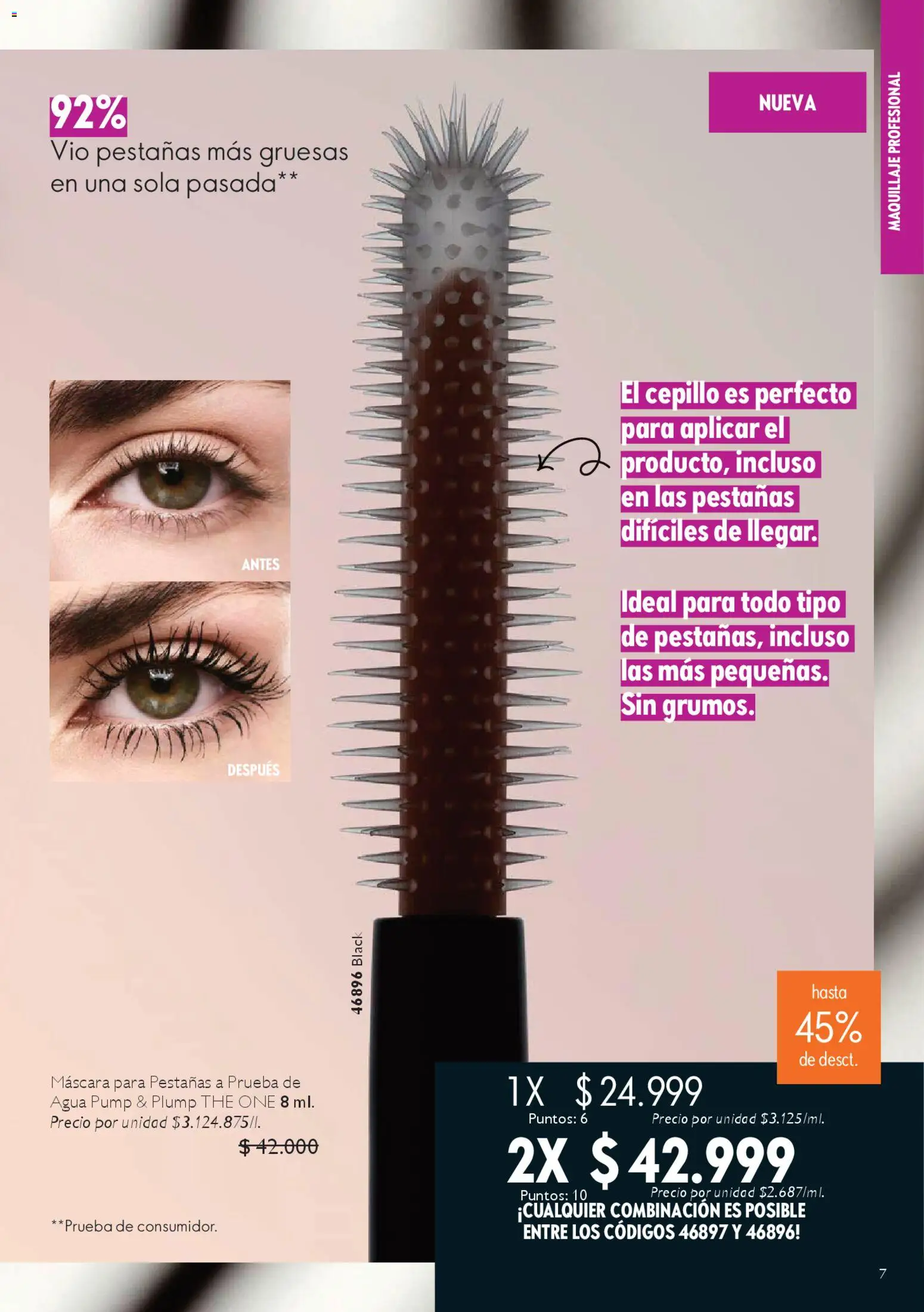 Oriflame revista - valida desde el 27.12.2025 | Página: 7 | Productos: Maquillaje, Cepillo, Máscara, Combinación