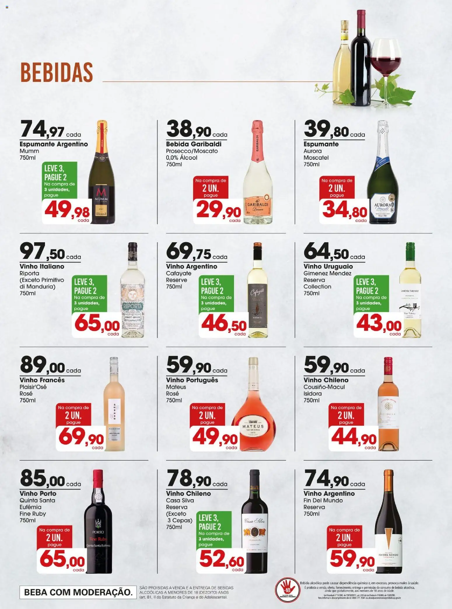 Zaffari Folheto - válido de 04.11.2025 | Página: 15 | Produtos: Espumante, Vinho, Bebida