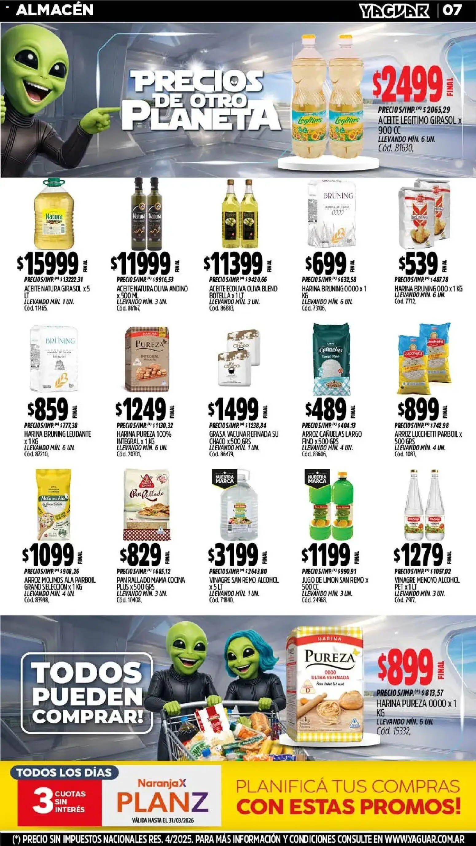 Yaguar - Oferta Semanal Chaco │ válido desde el 02.03.2026 | Página: 7 | Productos: Cocina, Limón, Pan, Pan rallado