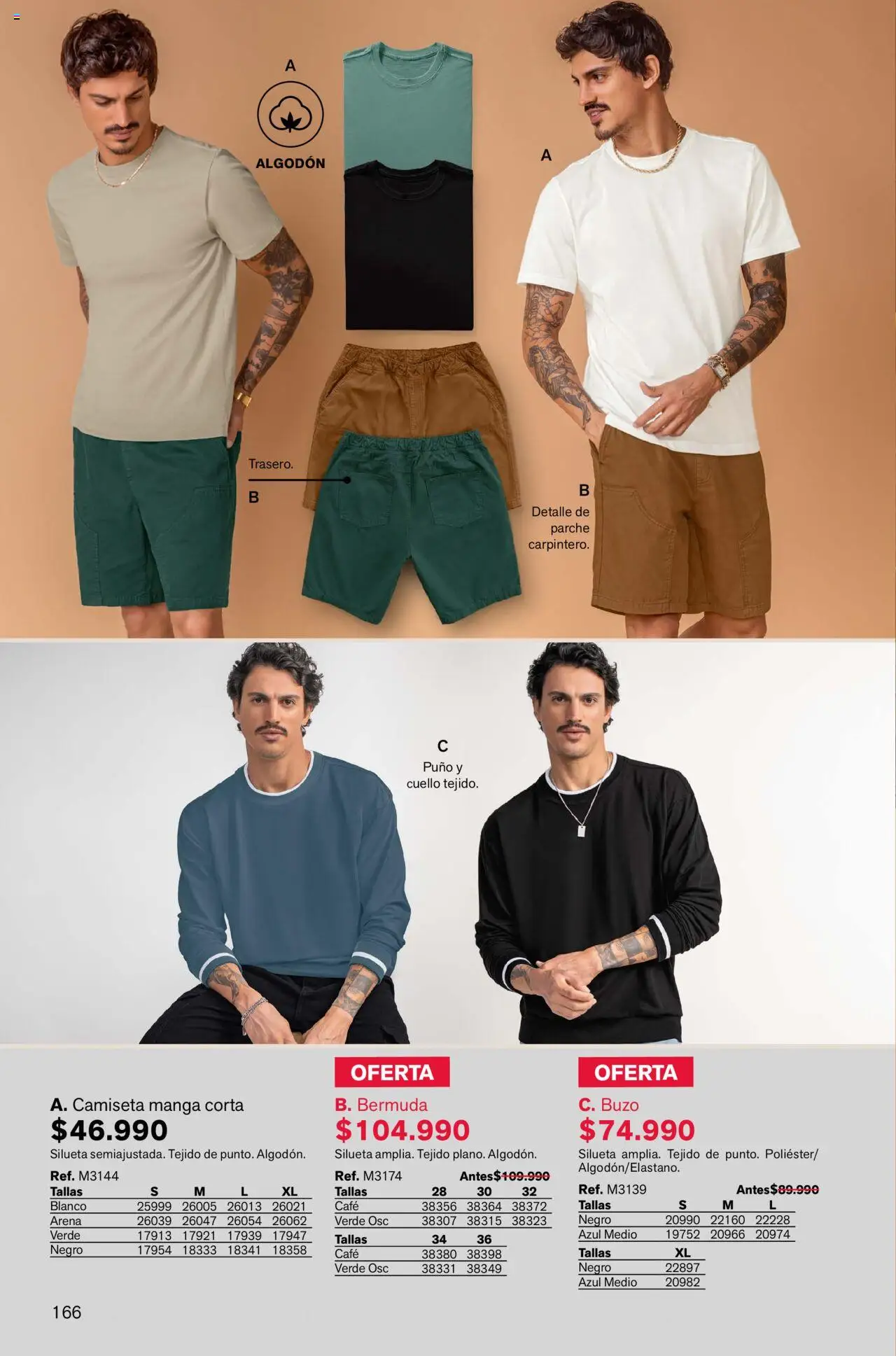 Leonisa revista - valida desde el 12.09.2025 | Página: 166 | Productos: Bermuda, Camiseta, Cuello, Café