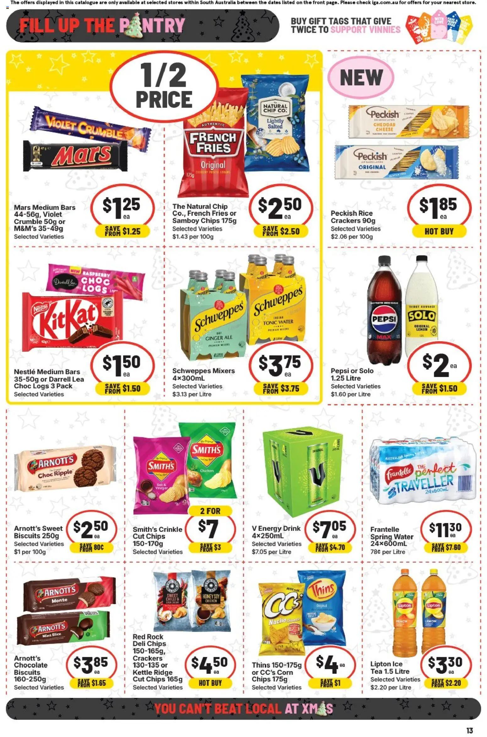 IGA catalogue - valid from 26.11.2025 | Page: 9 | Products: Crackers, Honey, Pepsi, Water