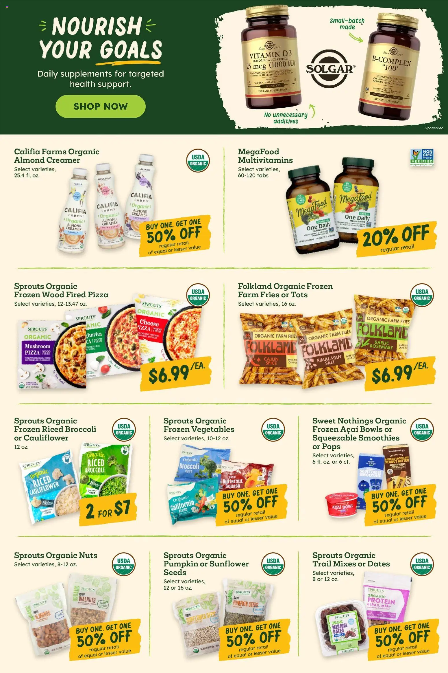 Sprouts Weekly Ad - valid from 15.04.2026 | Page: 5 | Products: Multivitamin, Broccoli, Salt, Sugar