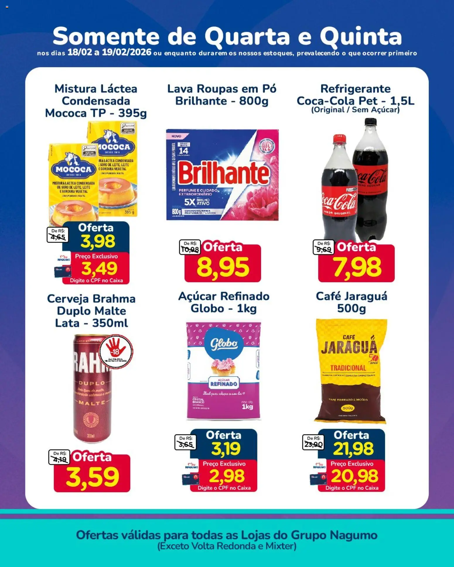Nagumo Folheto - válido de 18.02.2026 | Página: 2 | Produtos: Pó, Café, Açúcar, Refrigerante
