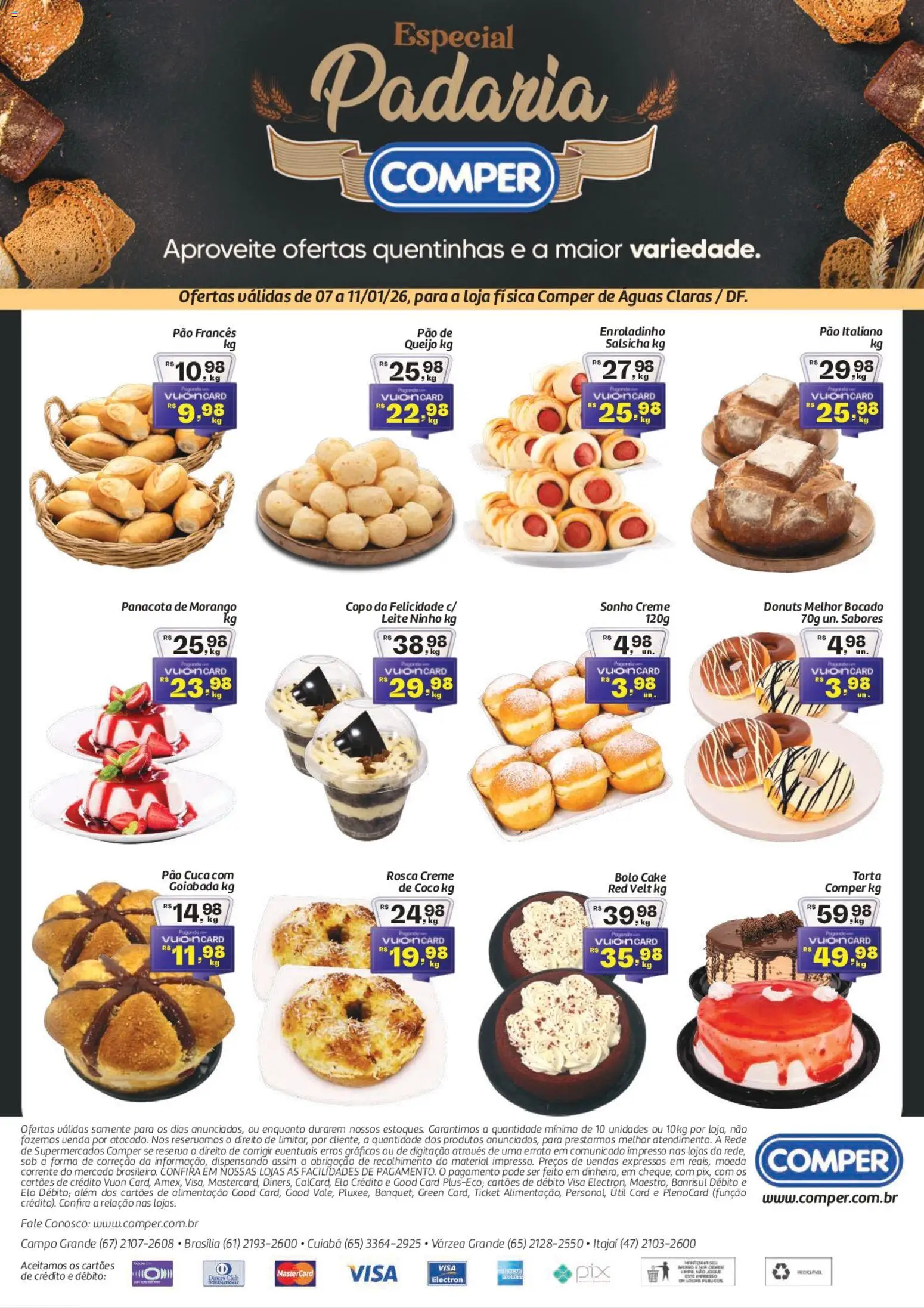 Comper Folheto - válido de 07.01.2026 | Página: 1 | Produtos: Coco, Salsicha, Leite, Goiabada