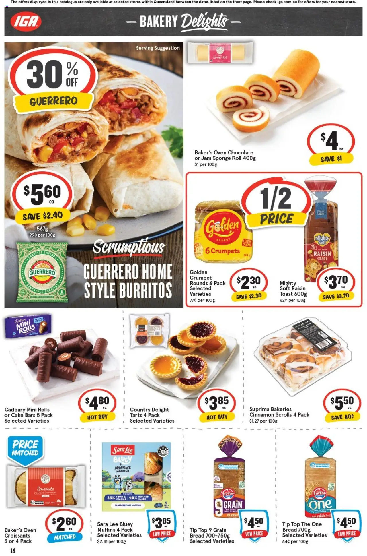 IGA catalogue - valid from 08.10.2025 | Page: 17 | Products: Chocolate, Muffins, Sponge, Bakery