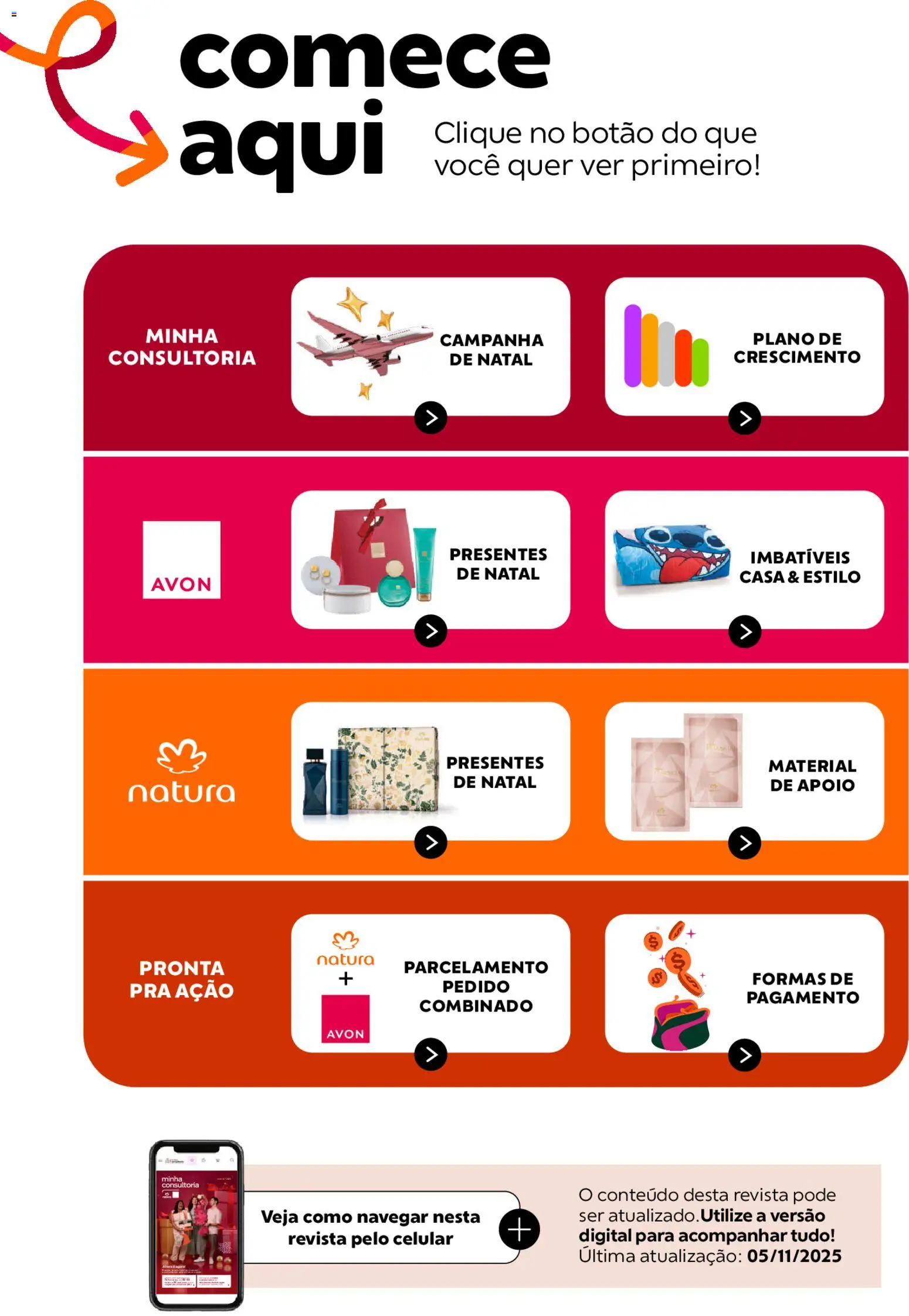 Avon Folheto - válido de 21.11.2025 | Página: 2 | Produtos: Celular, Revista